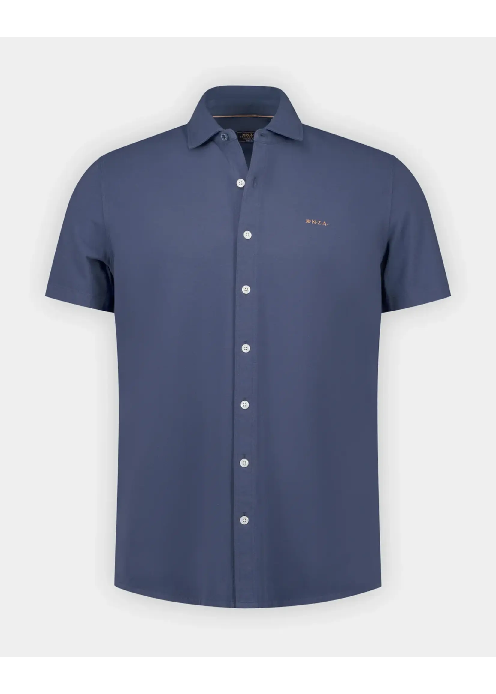 NZA NZA - Hemd Korte Mouw - Navy Sky