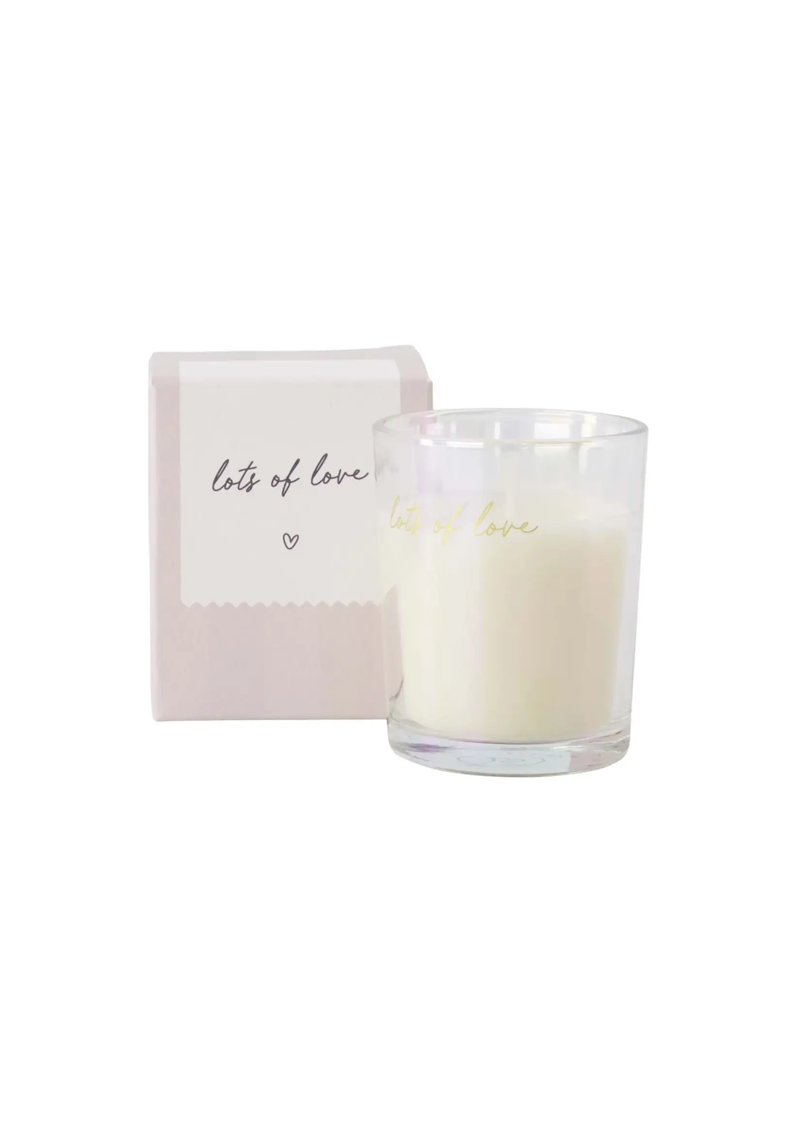 Zusss Zusss - Geurkaars 'Lots of Love' - Wit/Goud