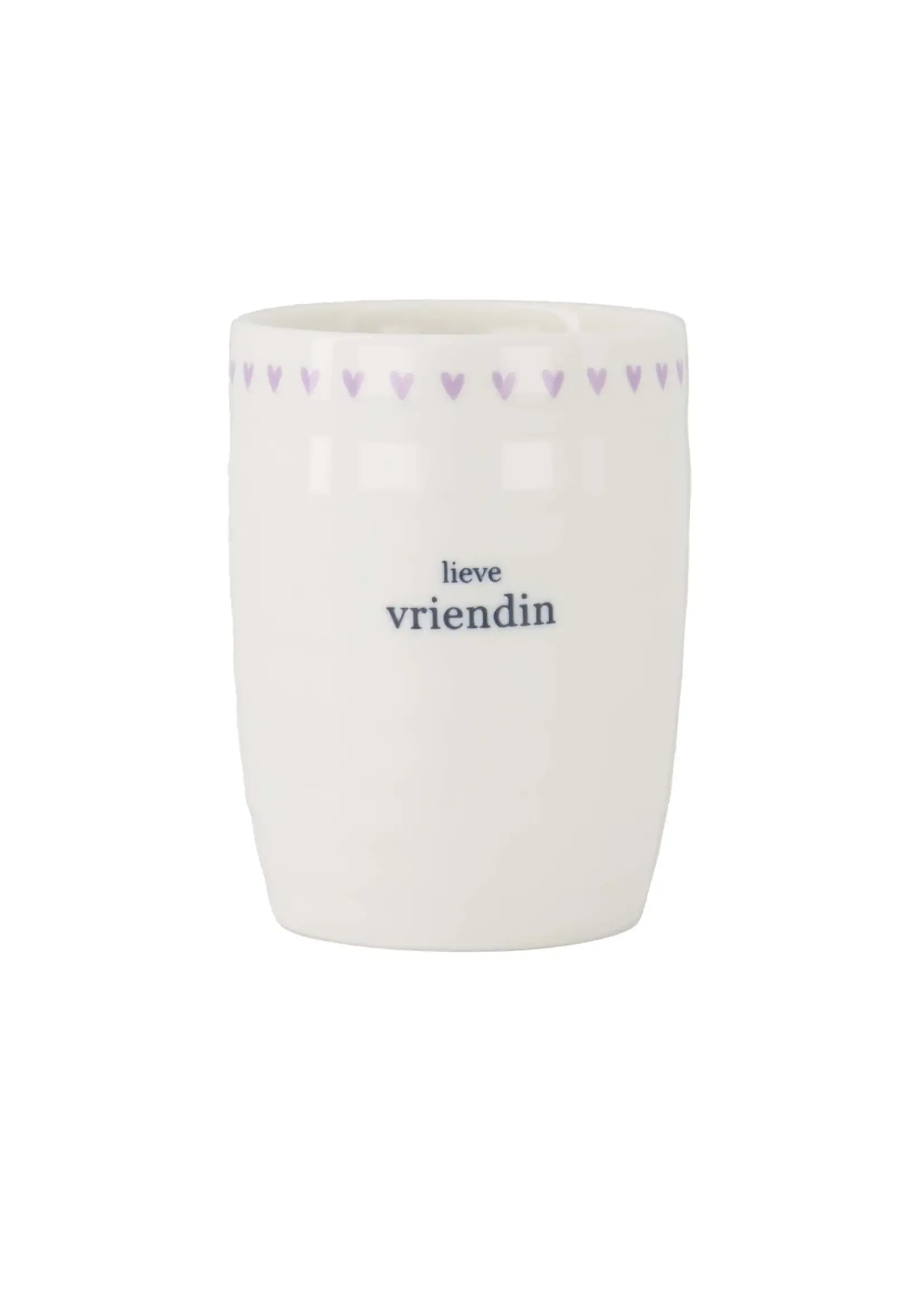 Zusss Zusss - Mok 'Lieve Vriendin' - Wit/Lila