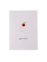 Zusss Zusss - Wenskaart 'Gefelicitaart' -  Wit/Rood
