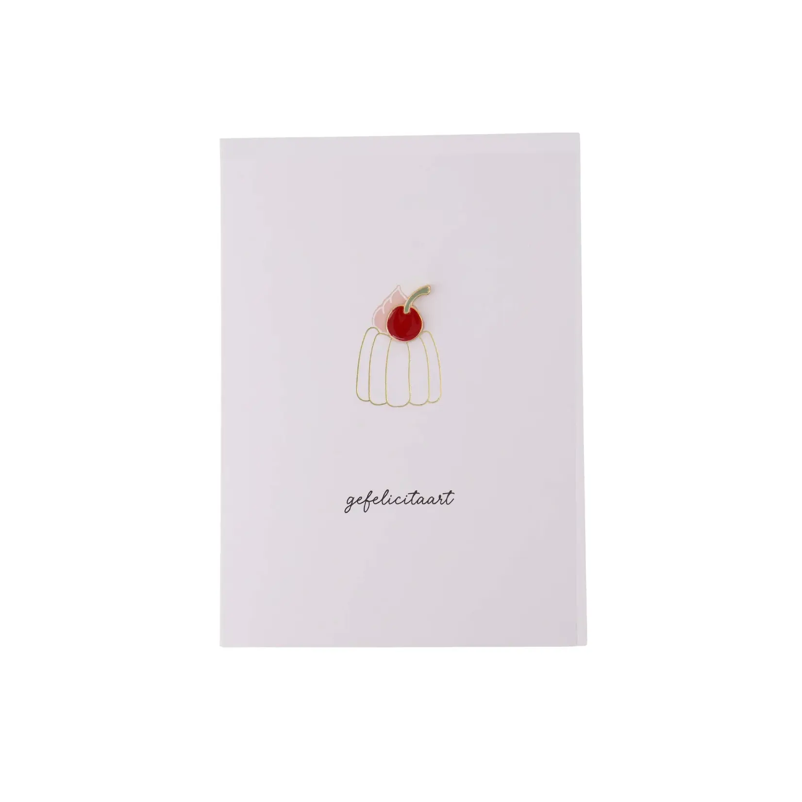 Zusss Zusss - Wenskaart 'Gefelicitaart' -  Wit/Rood