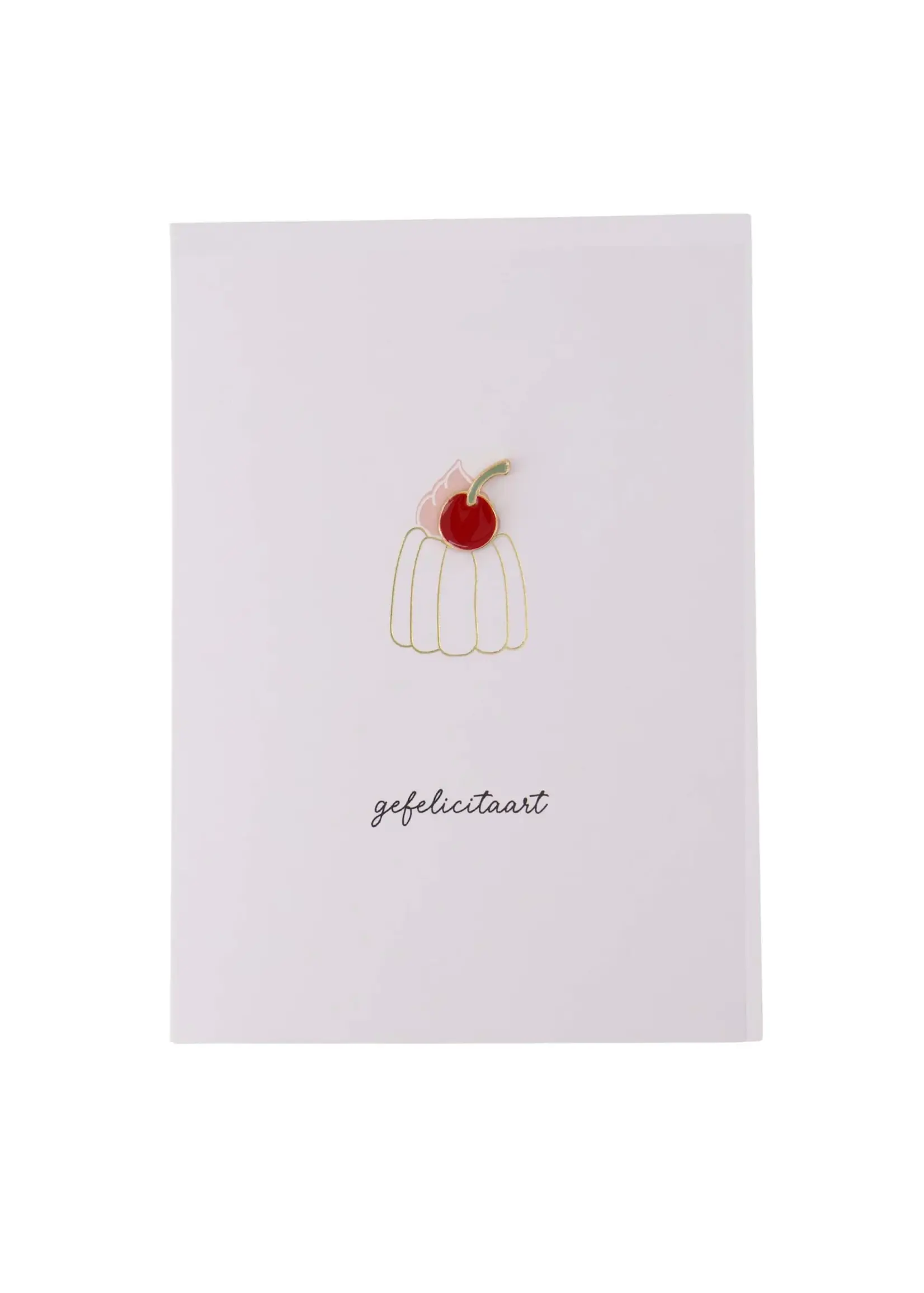 Zusss Zusss - Wenskaart 'Gefelicitaart' -  Wit/Rood