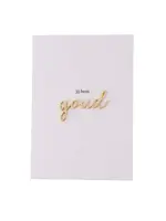 Zusss Zusss - Wenskaart 'Jij bent Goud' - Wit/Goud