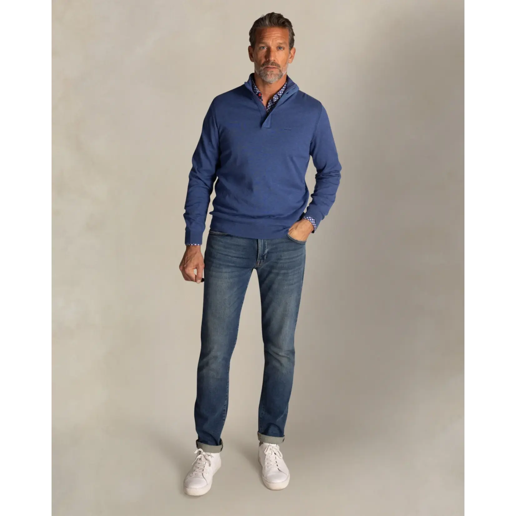 NZA NZA - Quarter Zip Pull - Spring Blue