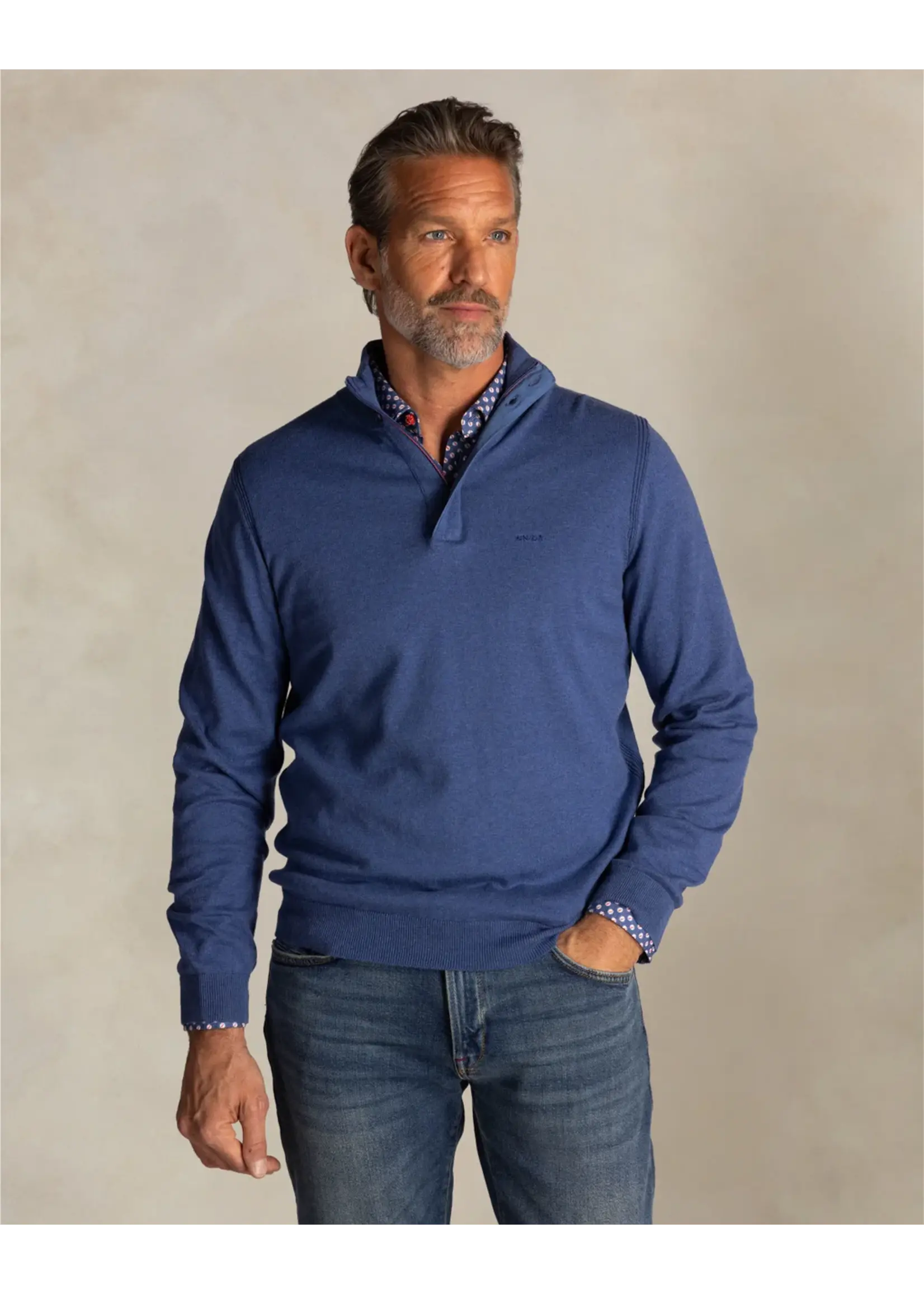 NZA NZA - Quarter Zip Pull - Spring Blue