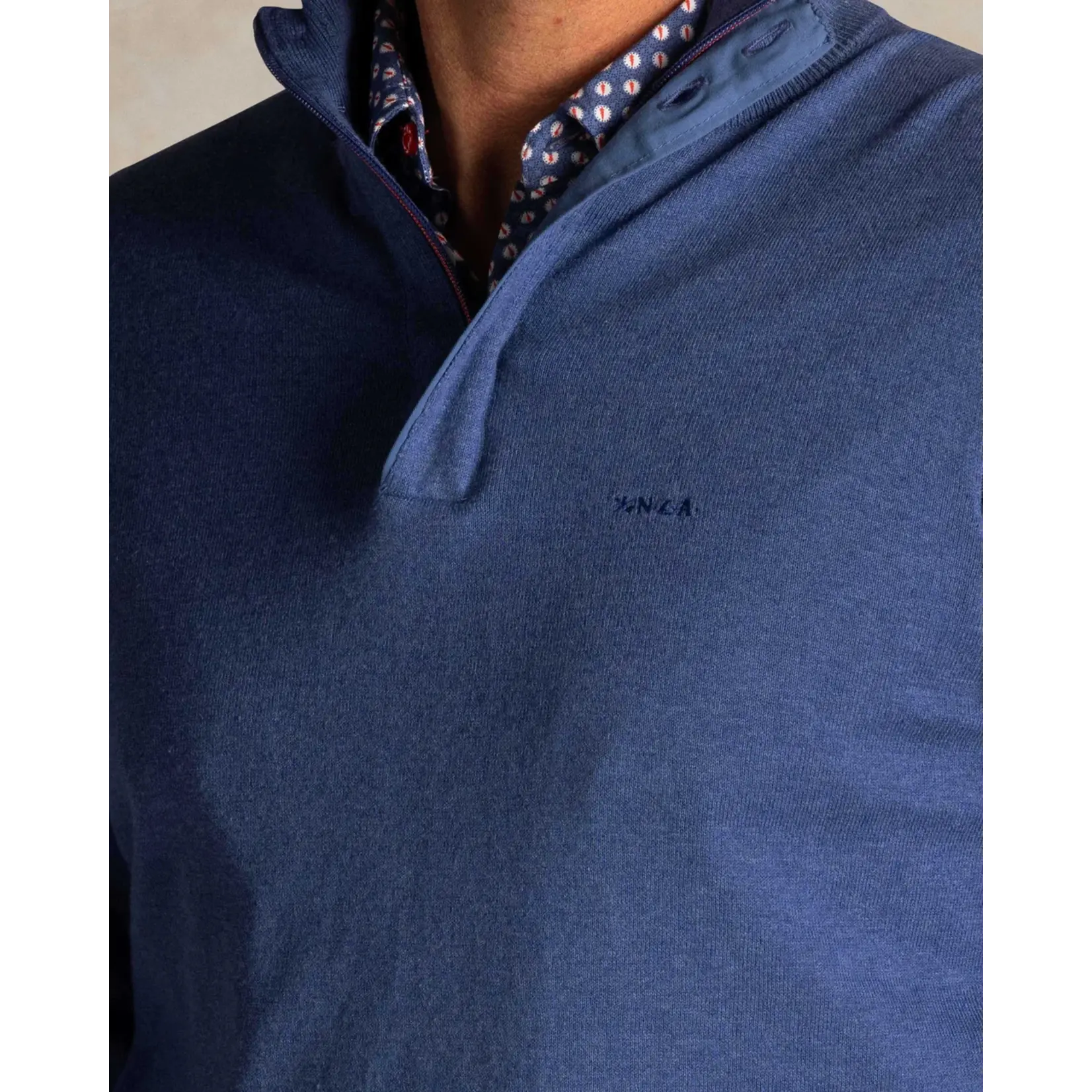 NZA NZA - Quarter Zip Pull - Spring Blue