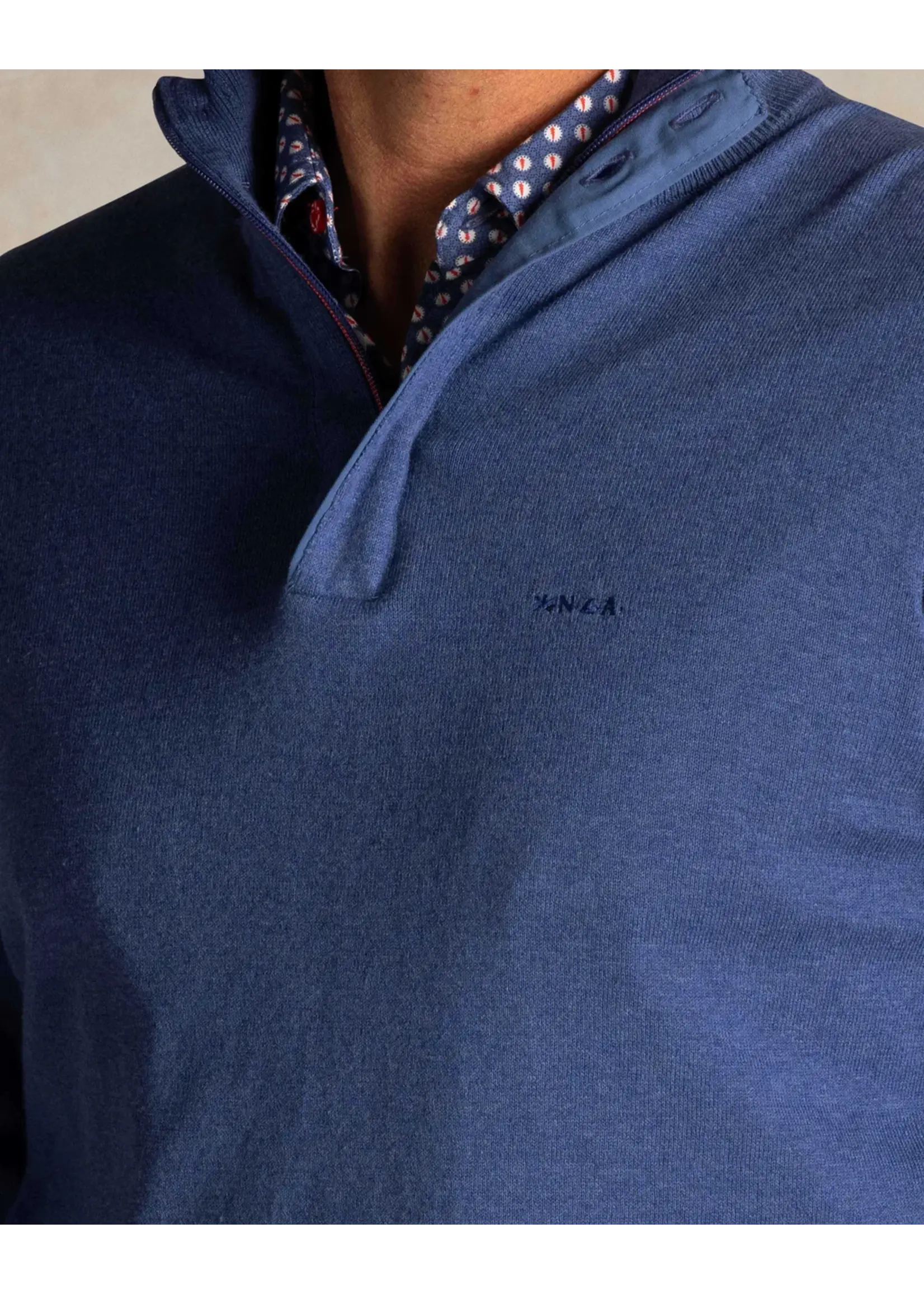 NZA NZA - Quarter Zip Pull - Spring Blue