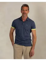 NZA NZA - Polo met Print - Brilliant Blue