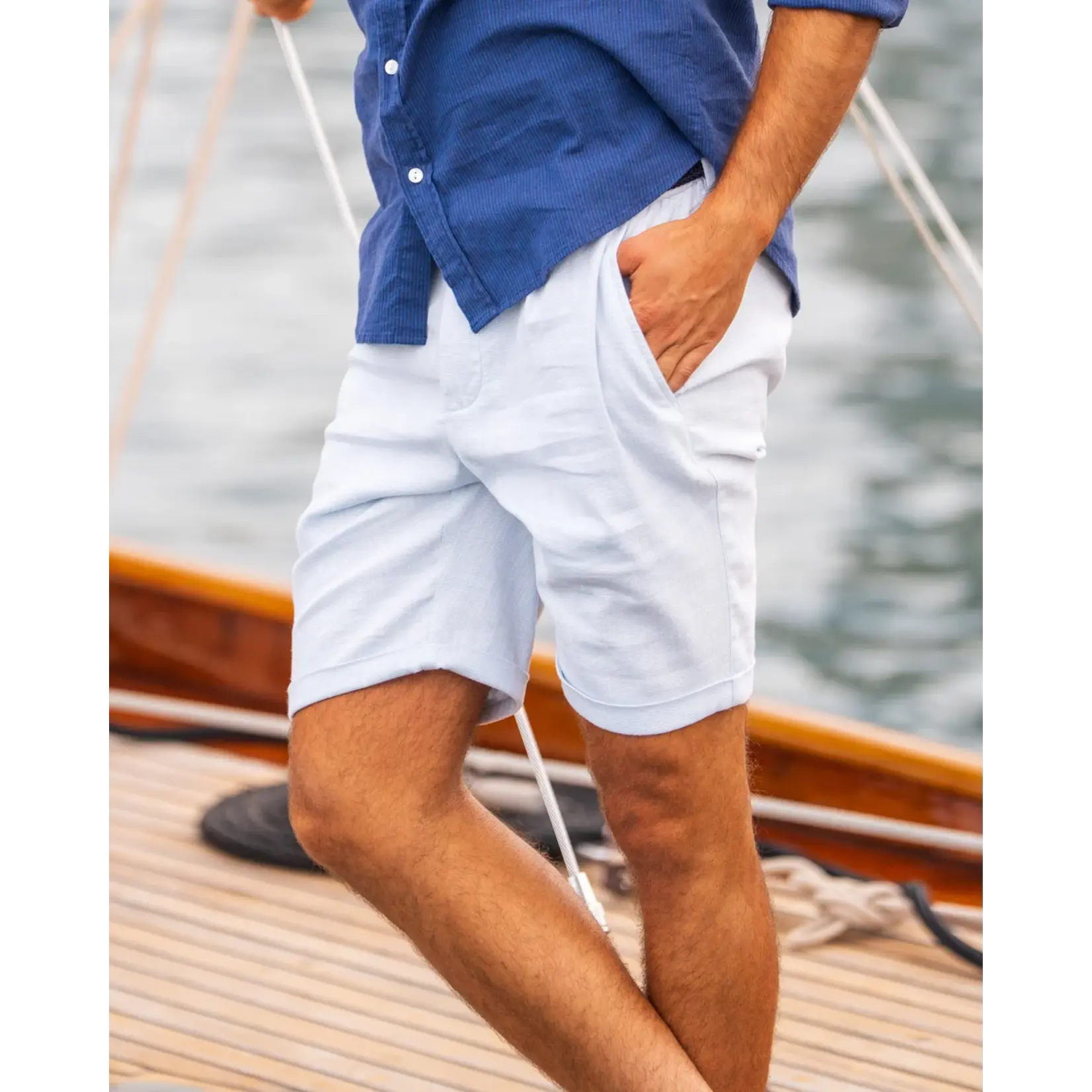 NZA NZA - Chino Short - Sunny Blue