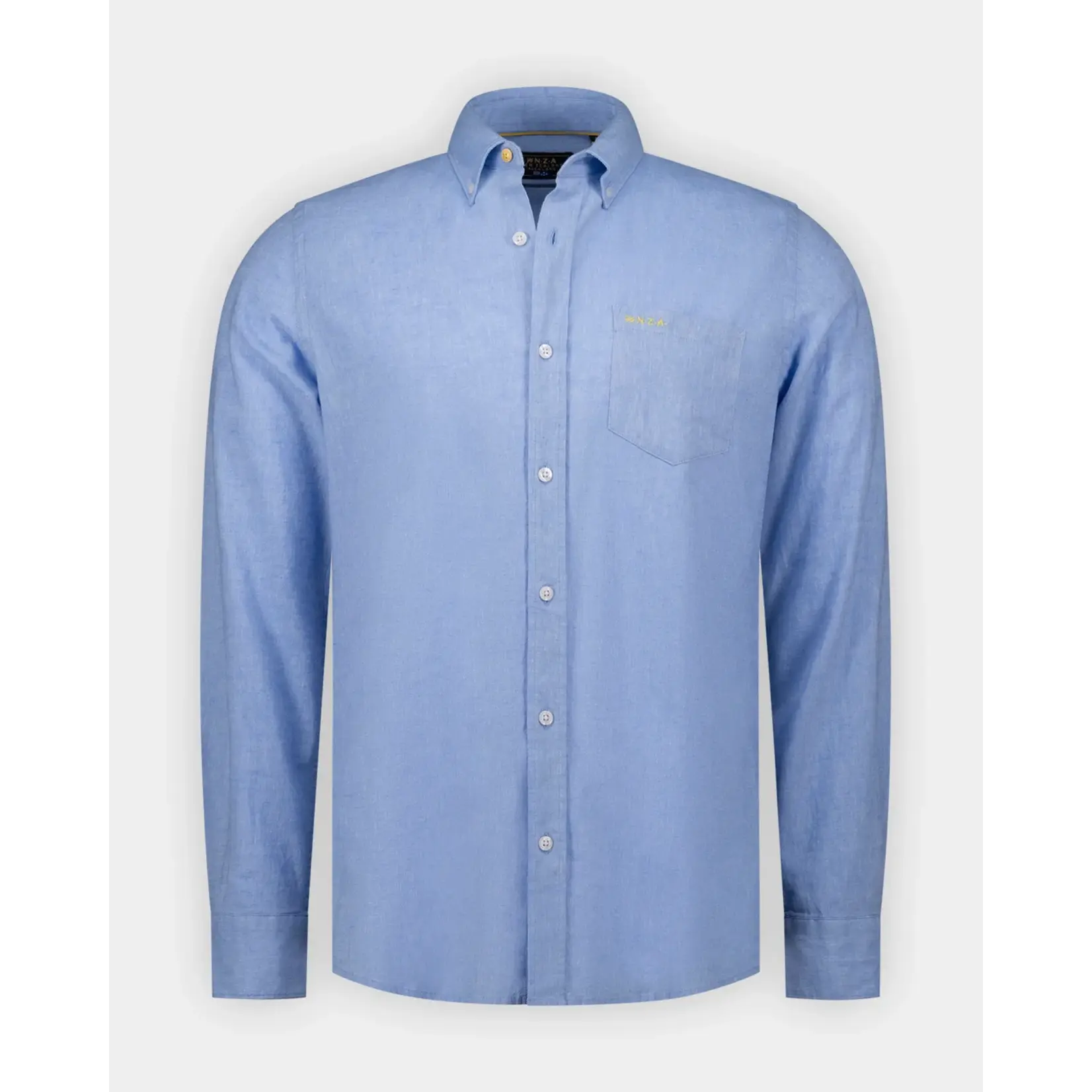 NZA NZA - Linnen Hemd - Cool Blue Melange