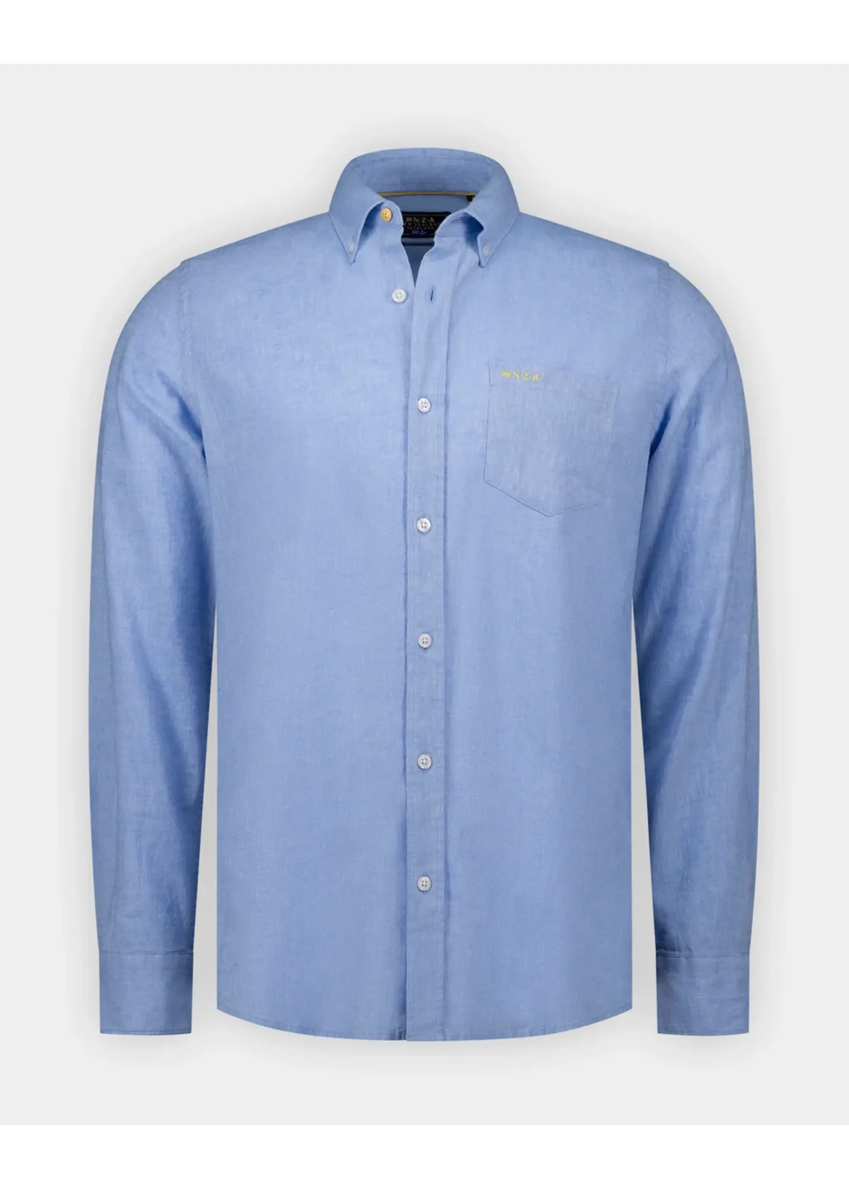 NZA NZA - Linnen Hemd - Cool Blue Melange