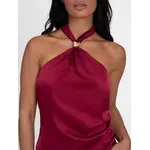 NIKKIE NIKKIE - Ribe Haltertop - Grape