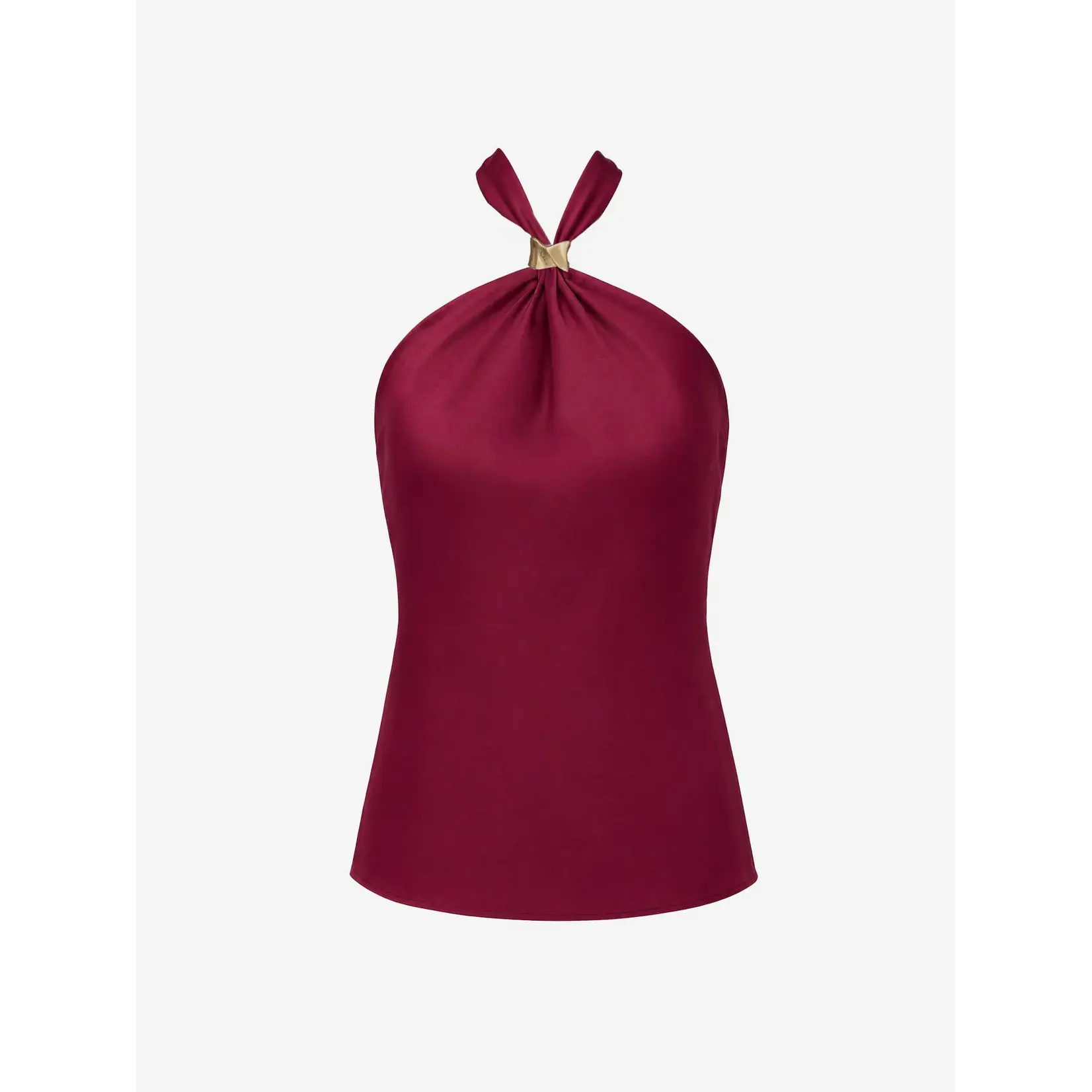 NIKKIE NIKKIE - Ribe Haltertop - Grape
