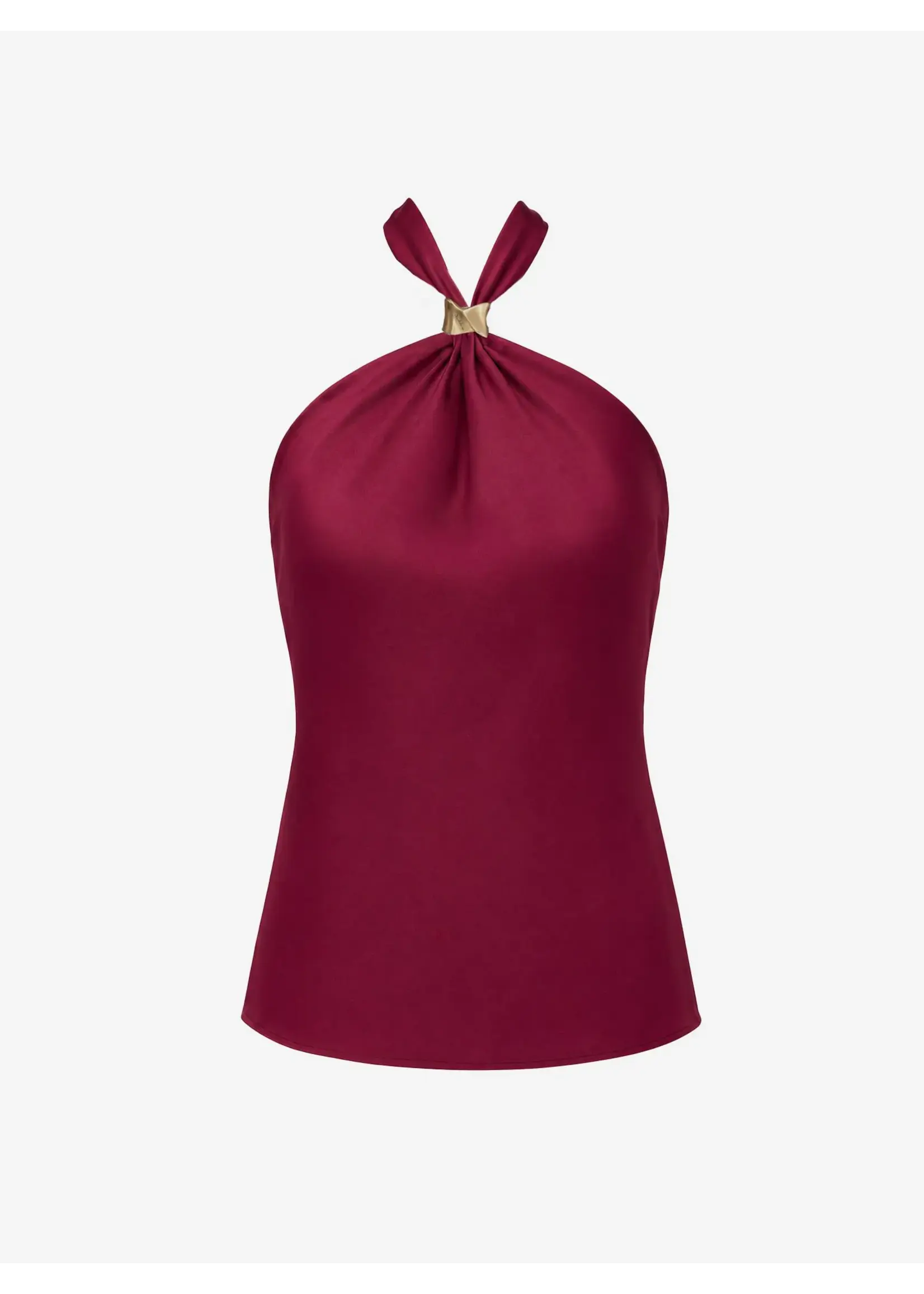 NIKKIE NIKKIE - Ribe Haltertop - Grape