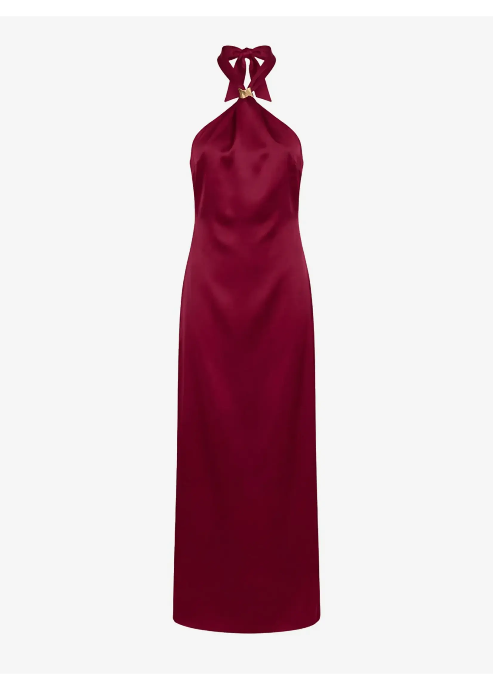 NIKKIE NIKKIE - Ribe Maxi Jurk - Grape