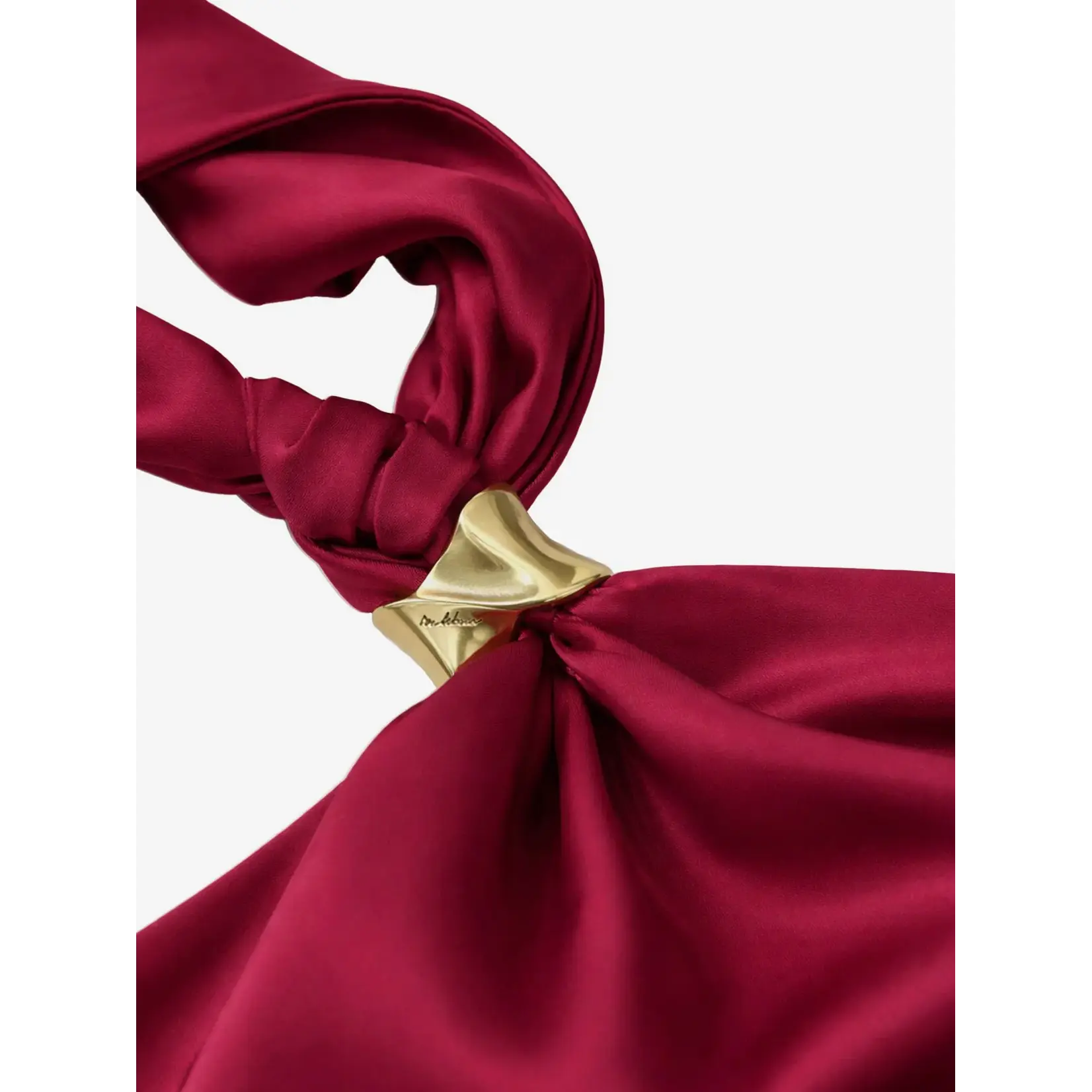 NIKKIE NIKKIE - Ribe Maxi Jurk - Grape
