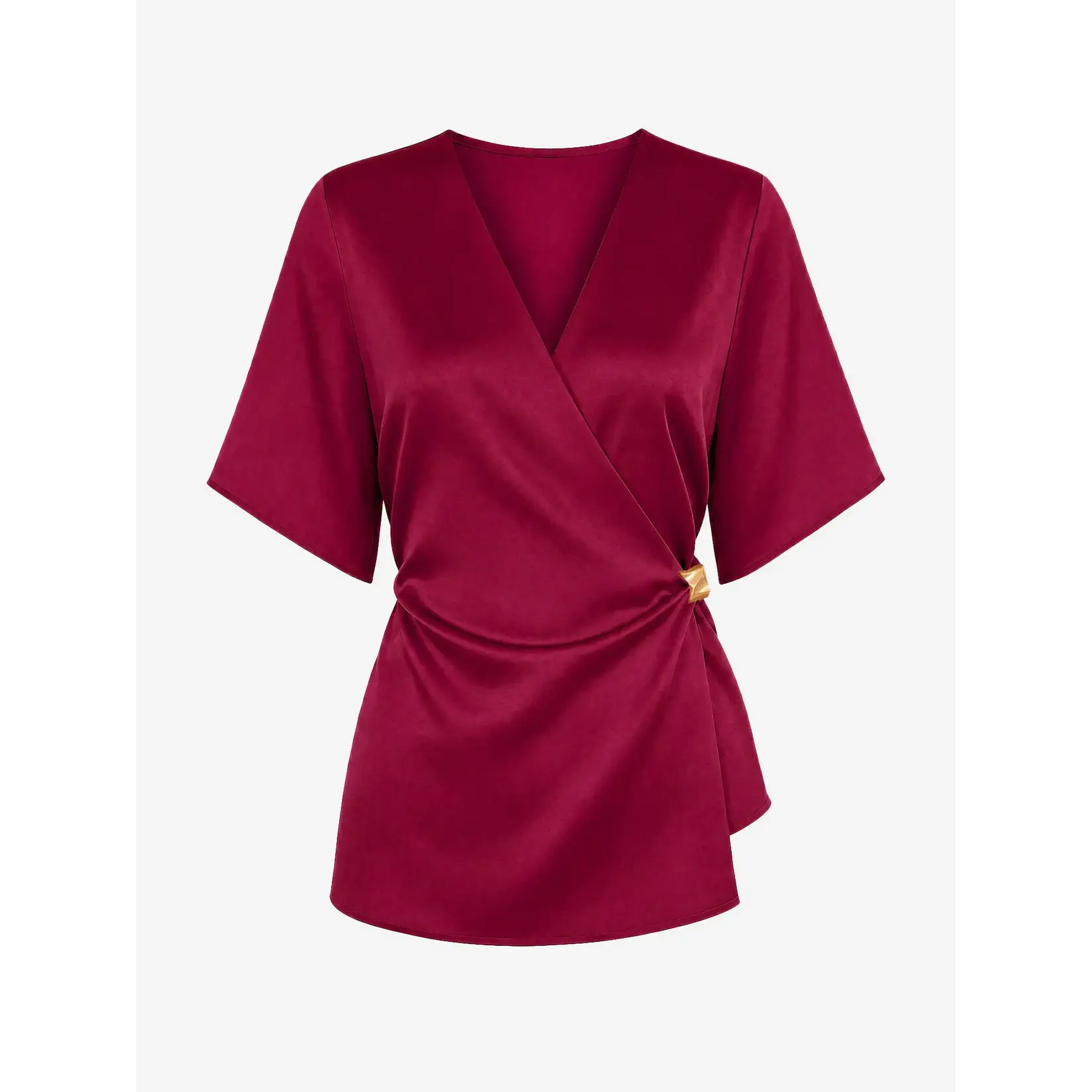 NIKKIE NIKKIE - Ribe Wrap Top - Grape