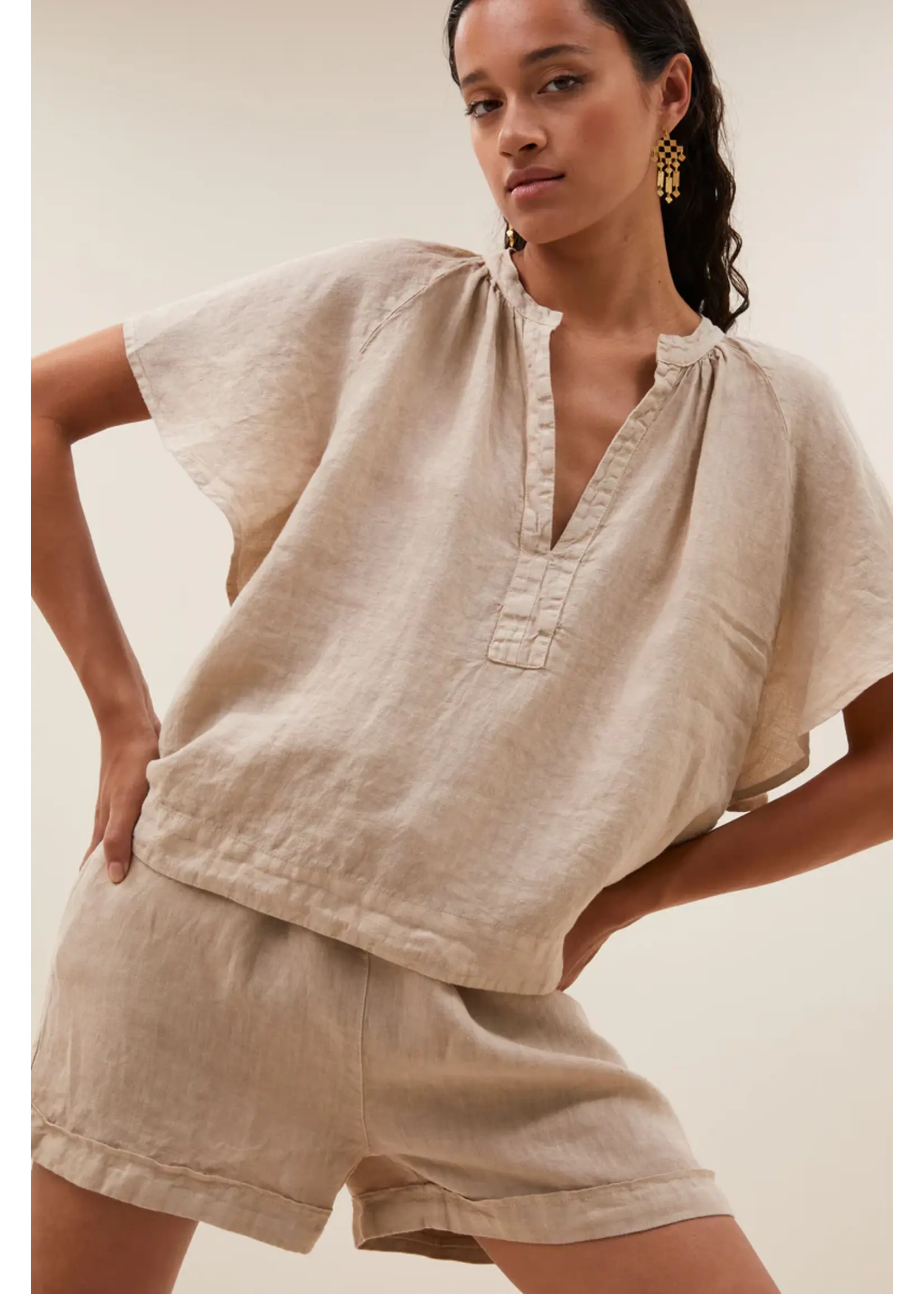 By-Bar By-Bar - Vina Blouse - Biscuit
