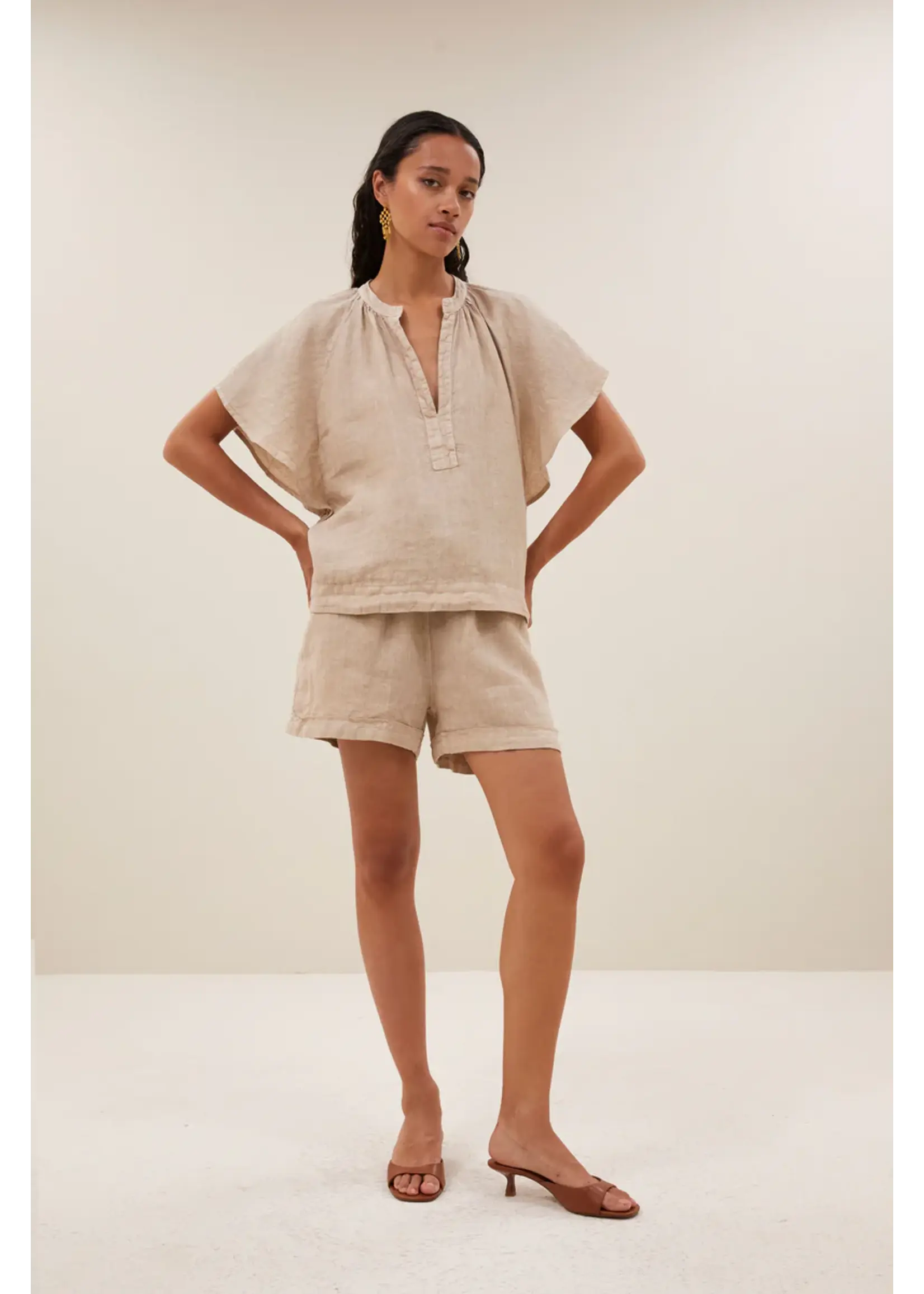By-Bar By-Bar - Vina Blouse - Biscuit