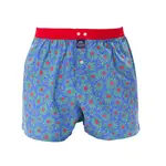McAlson McAlson -Boxershort Bloemen - Blauw/Groen/Rood