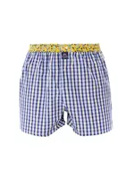 McAlson McAlson - Boxershort Schelpen - Blauw/Geel