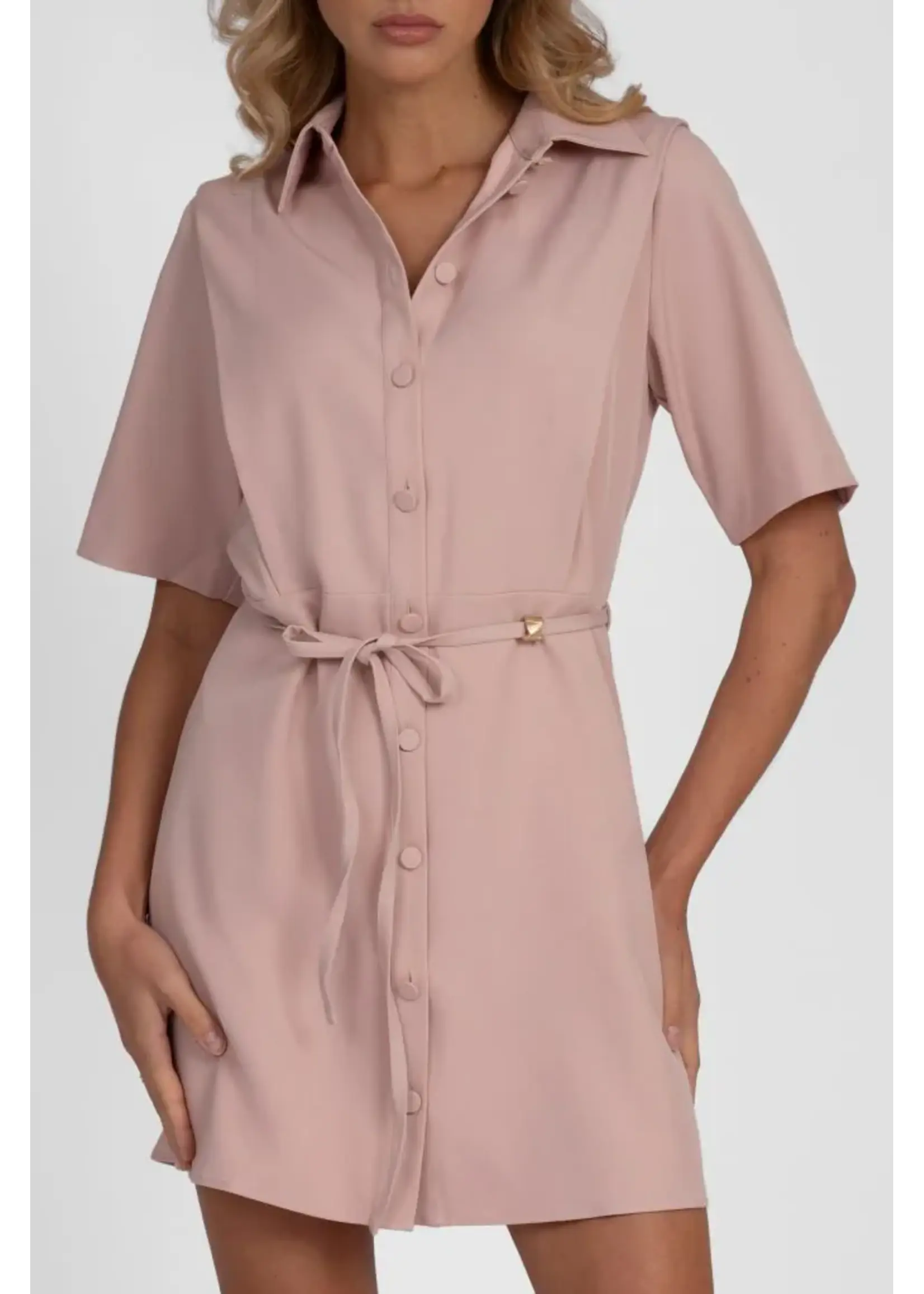 NIKKIE NIKKIE - Reims Jurk - Peach Skin