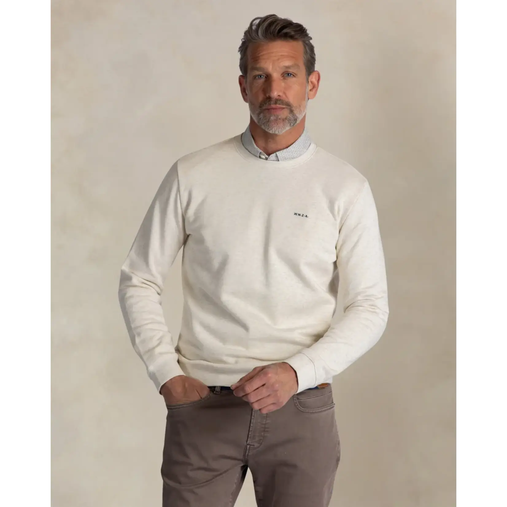 NZA NZA – Sweater - Soft Ivory Mel.