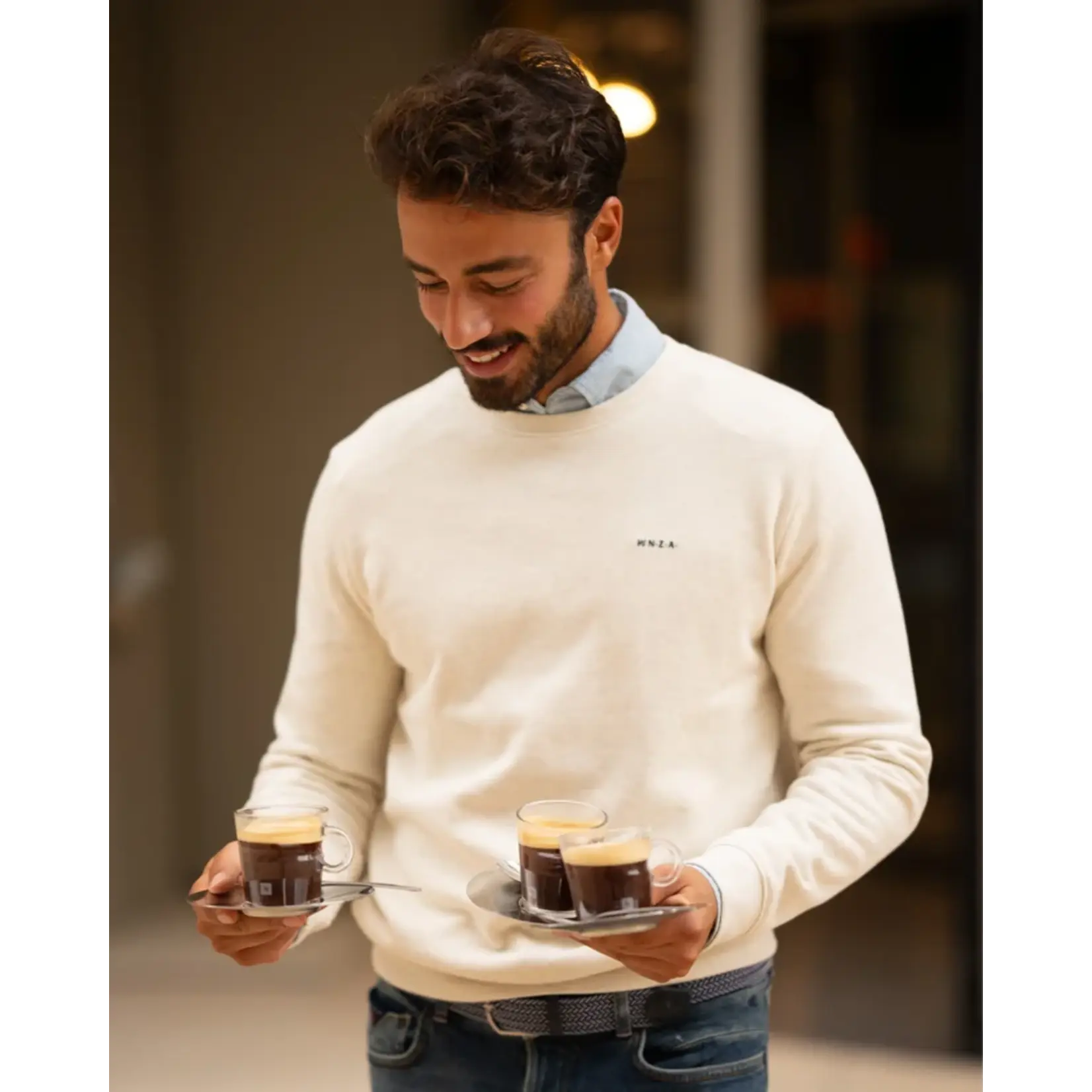 NZA NZA – Sweater - Soft Ivory Mel.
