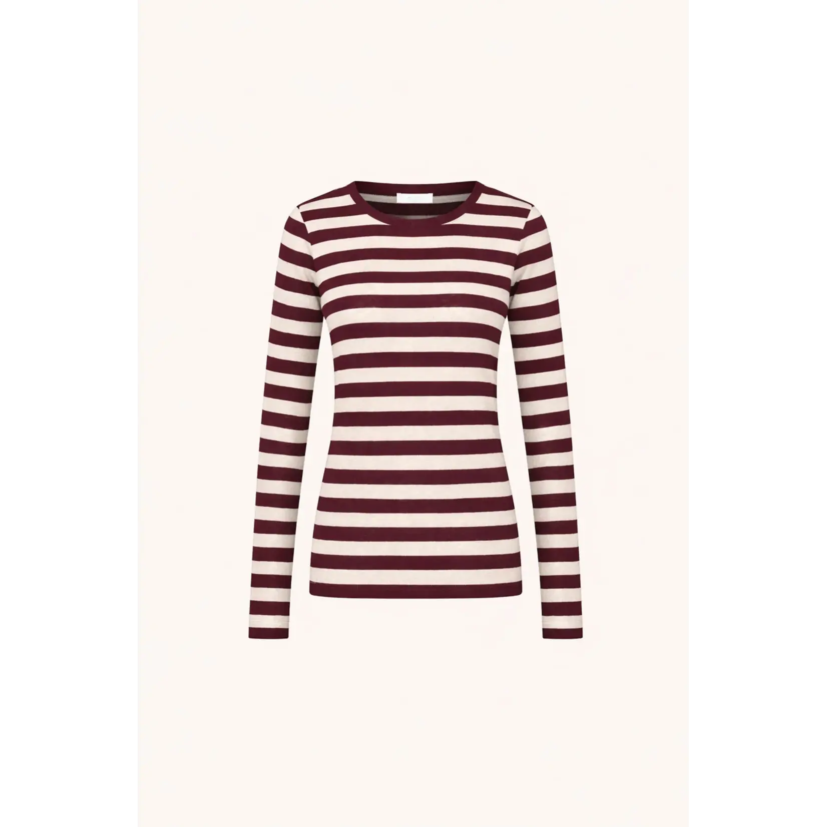 By-Bar By-Bar - Basic Stripe Top - Burgundy Crush
