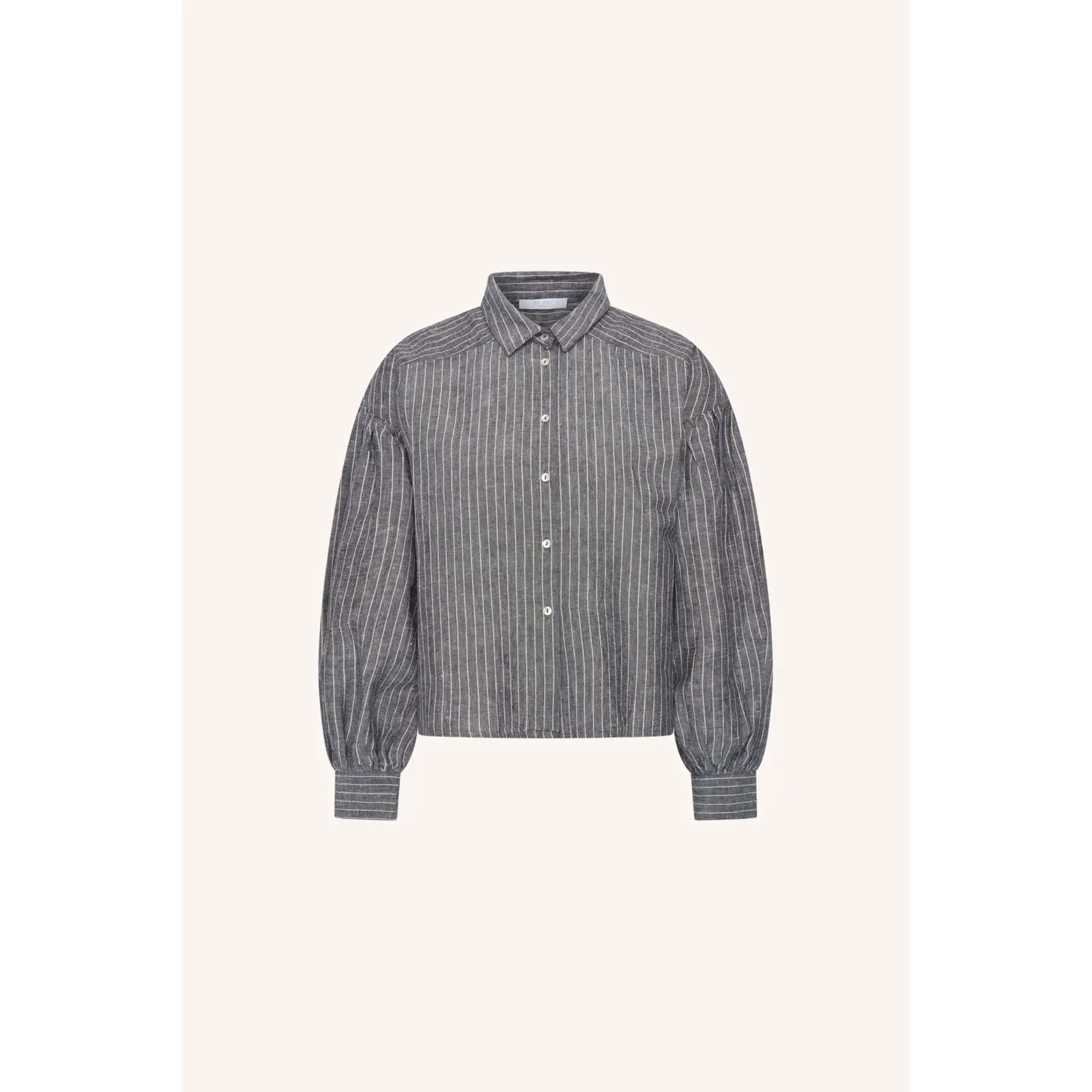 By-Bar By-Bar - Sarah Blouse - Ash Grey Stripe