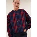 By-Bar By-Bar - Ella Blouse - Royal Red Check