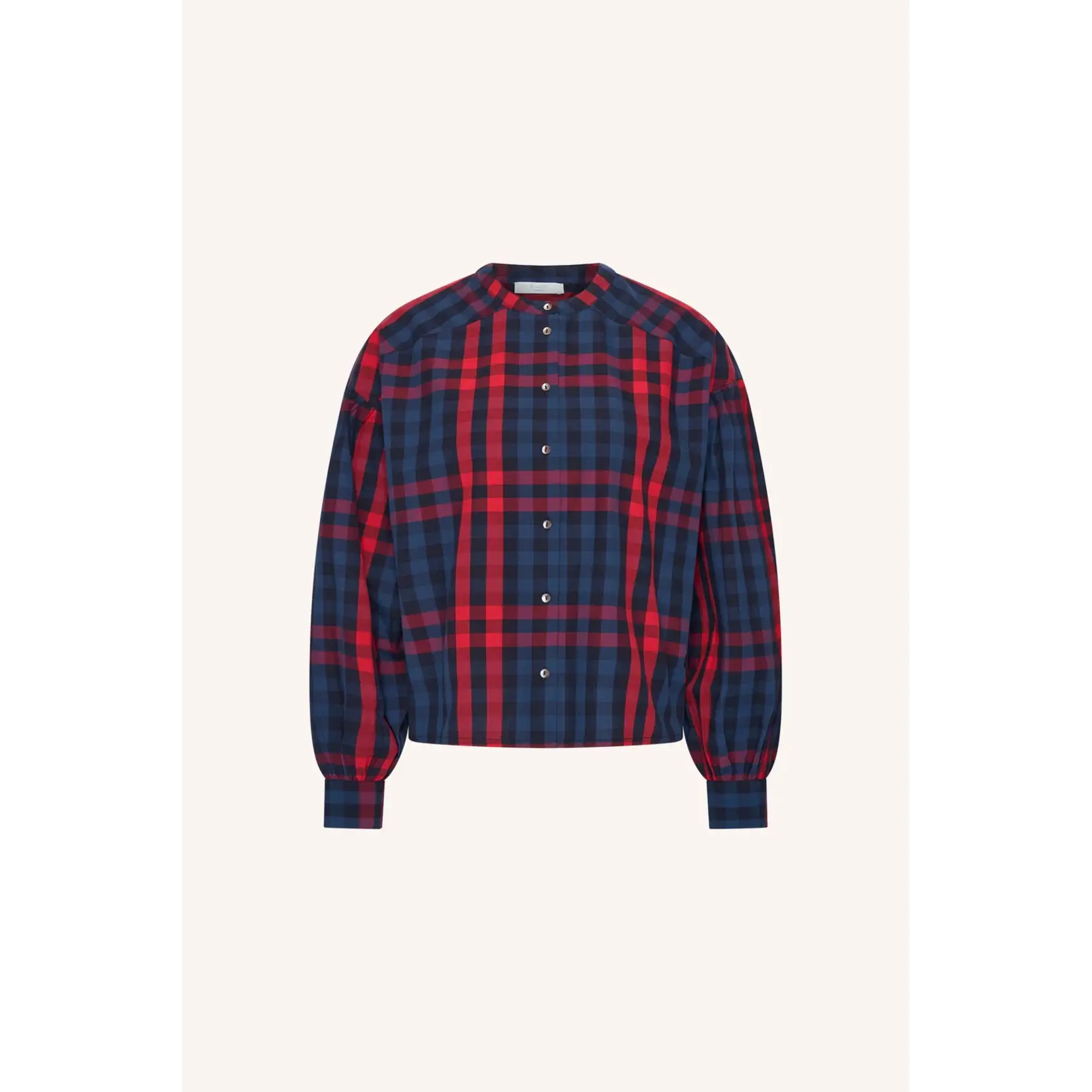 By-Bar By-Bar - Ella Blouse - Royal Red Check