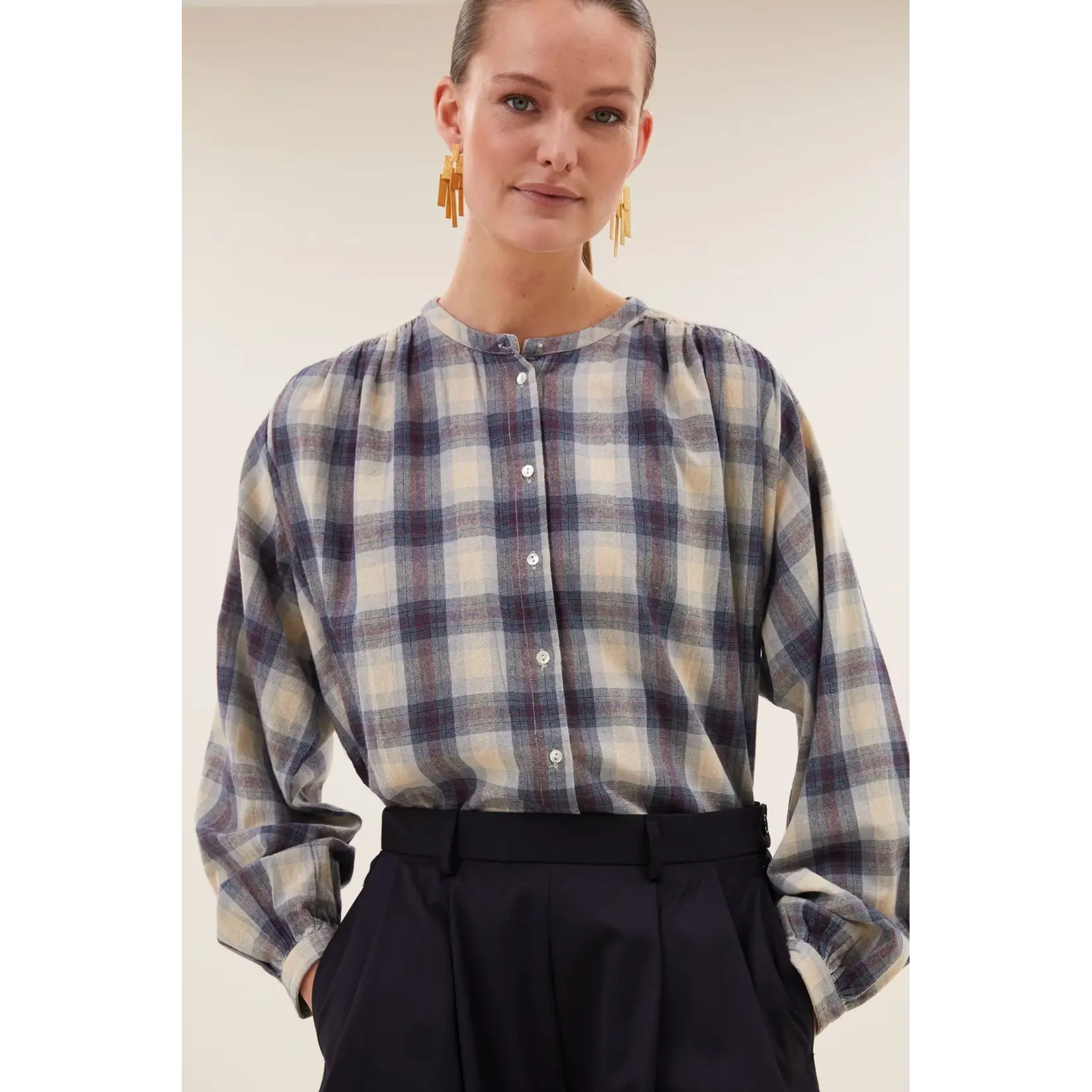 By-Bar By-Bar - Nyka Blouse - Tokyo Check