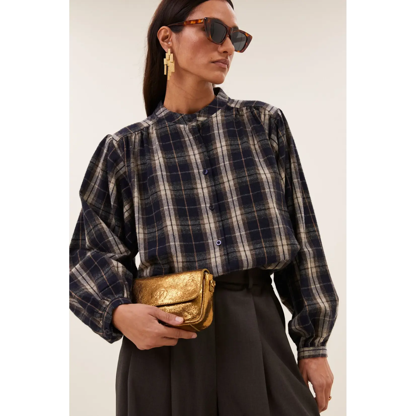 By-Bar By-Bar - Jagger Blouse - Jagger check