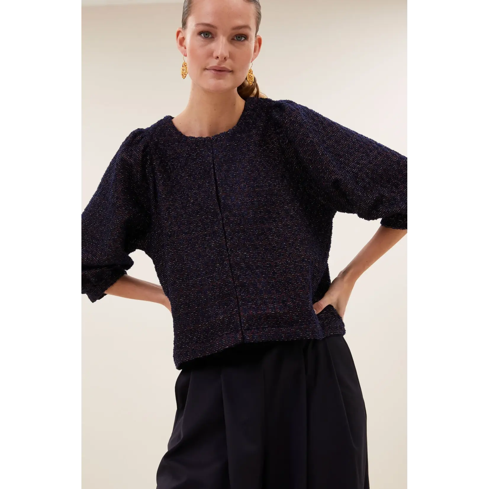 By-Bar By-Bar - Mauri Sparkle Blouse -  Diamond check