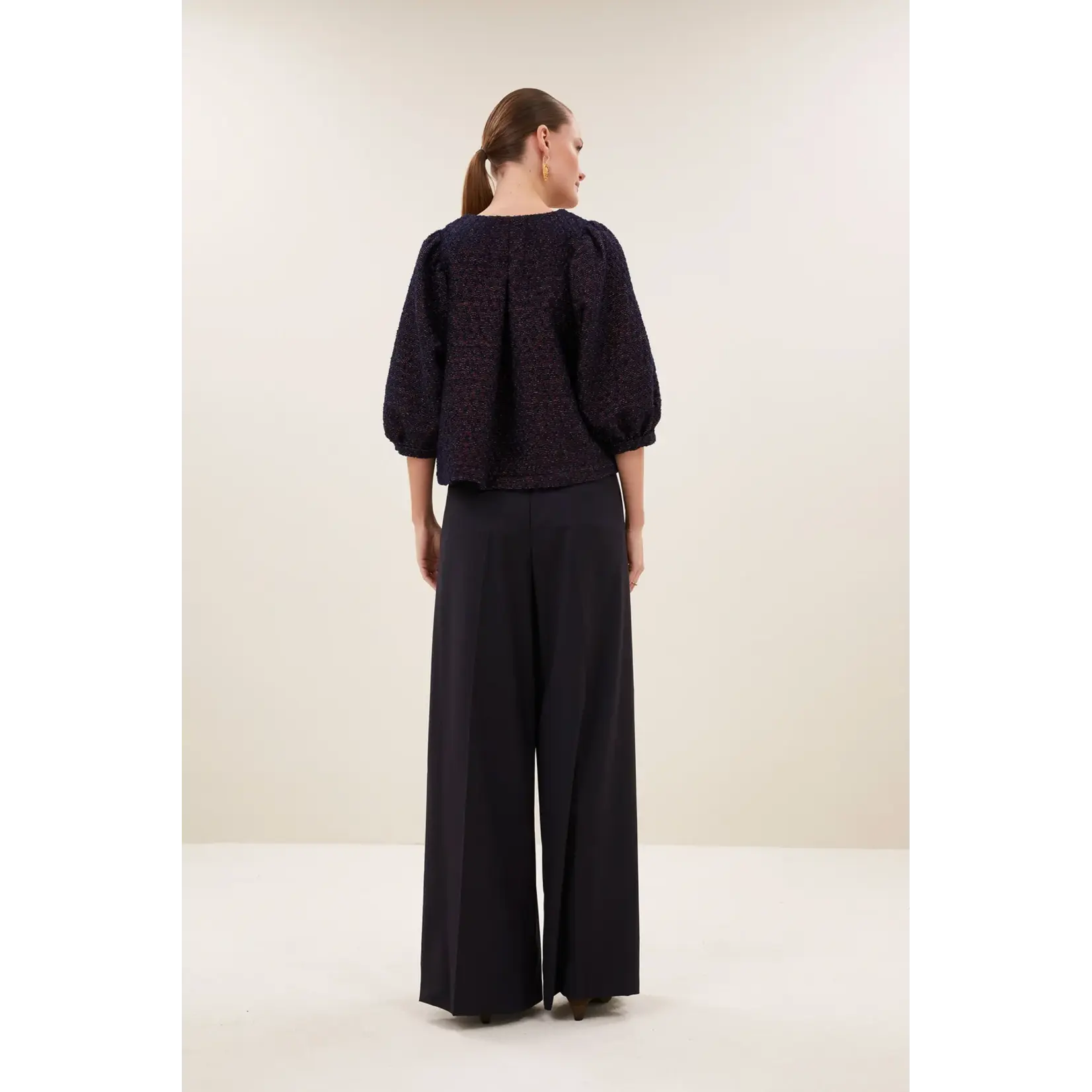By-Bar By-Bar - Mauri Sparkle Blouse -  Diamond check
