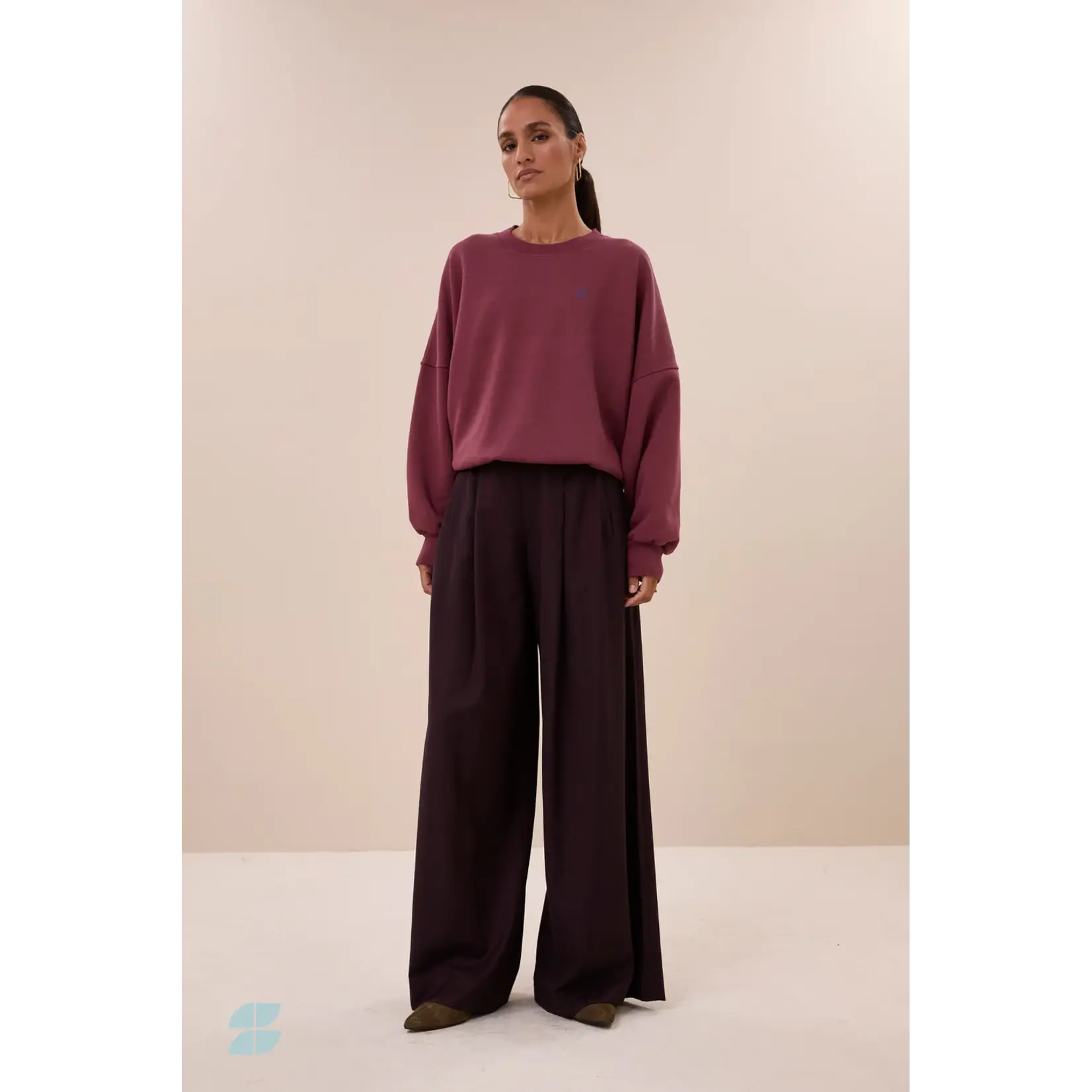 By-Bar By-Bar - Malyn Logo Sweater - Burgundy Crush