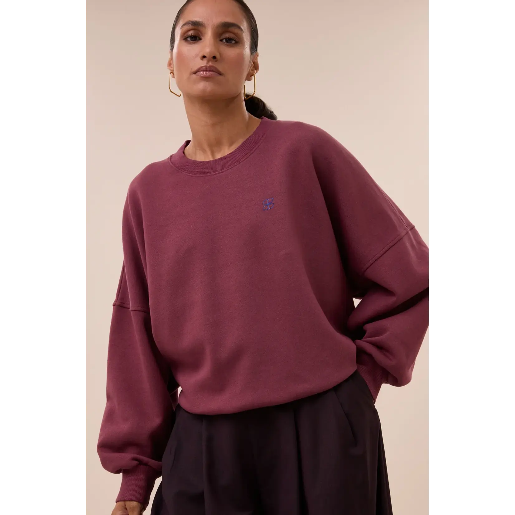 By-Bar By-Bar - Malyn Logo Sweater - Burgundy Crush