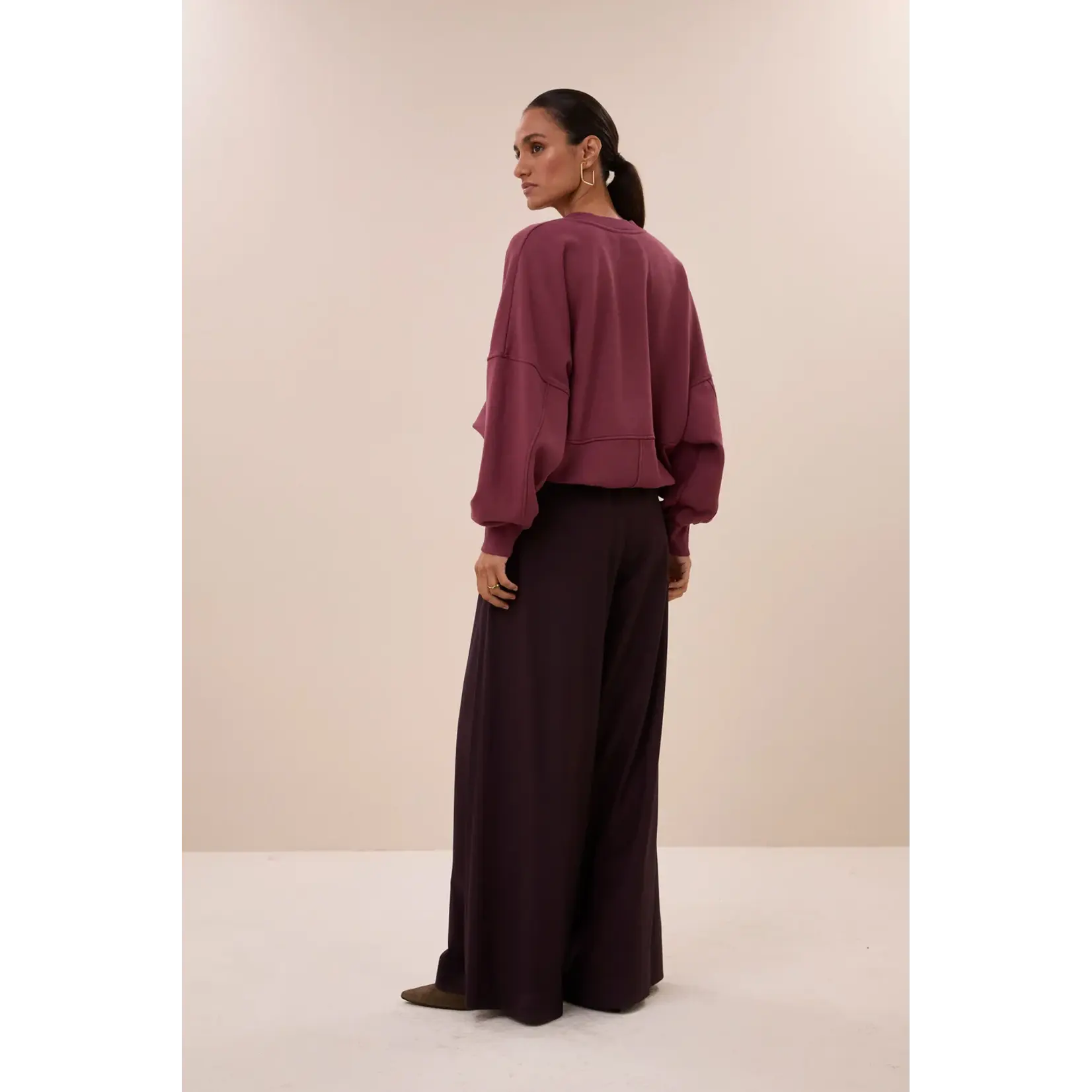 By-Bar By-Bar - Malyn Logo Sweater - Burgundy Crush