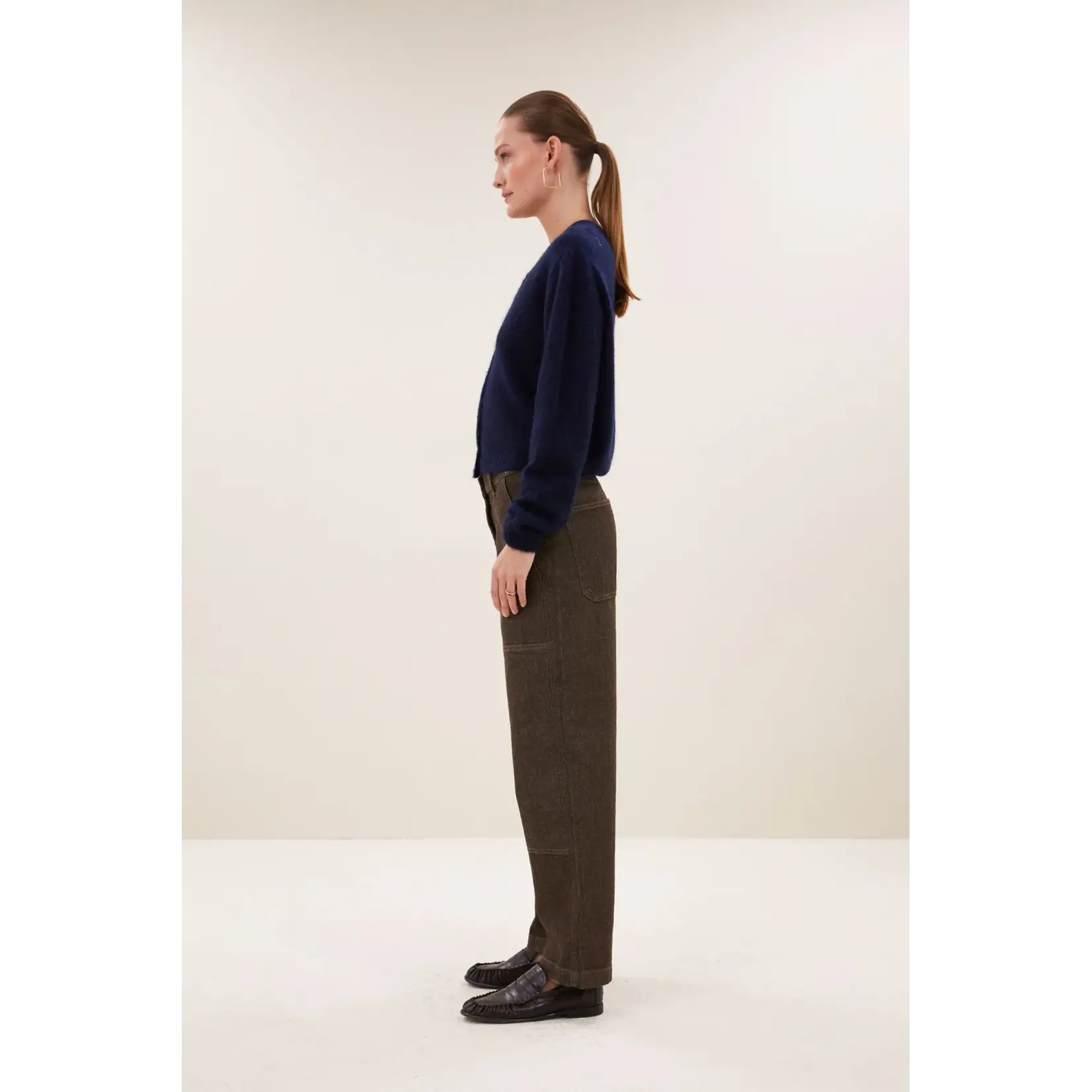 By-Bar By-Bar - Jenna Worker Jeans - Dark Brown