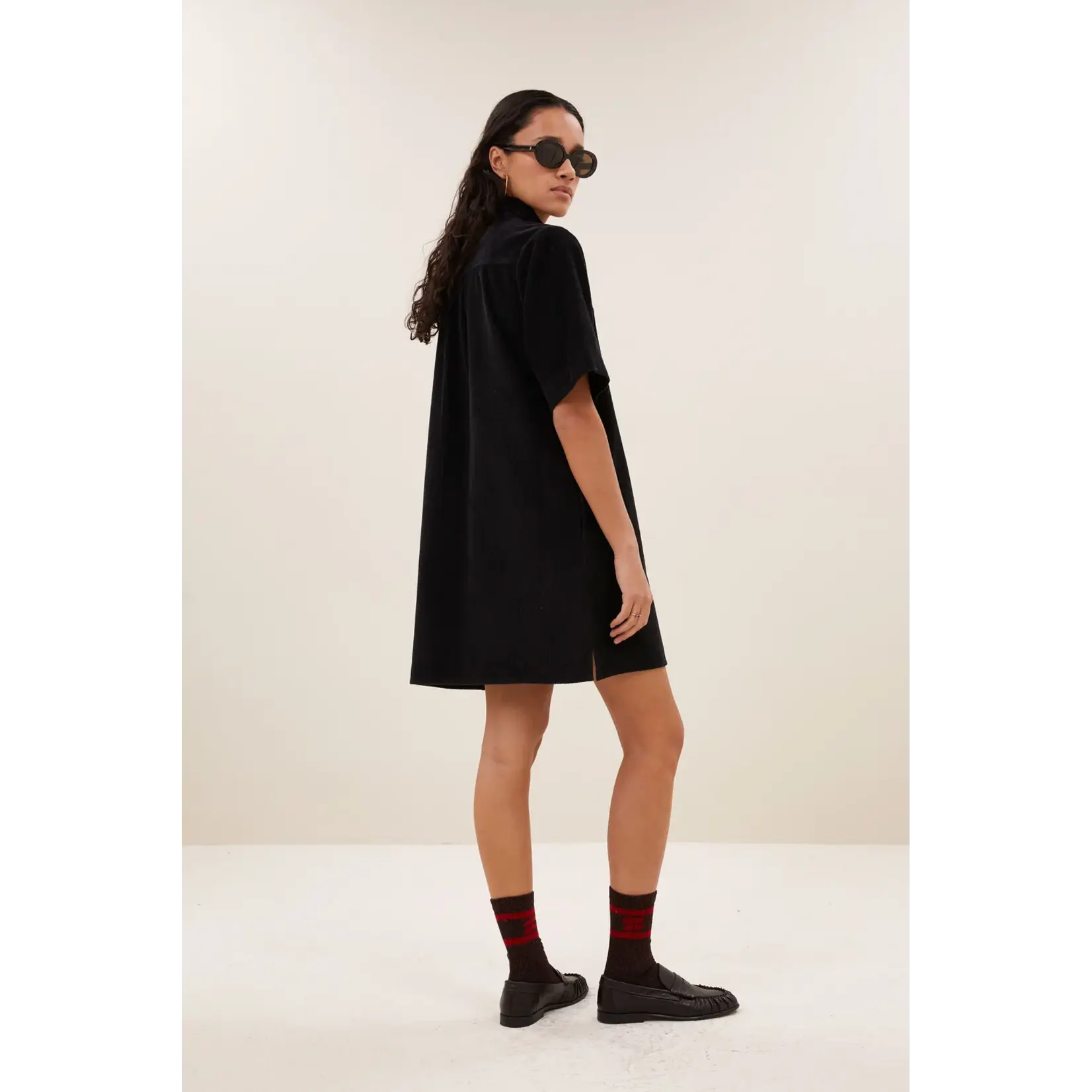 By-Bar By-Bar - Phillipe Cord Jurk - Black