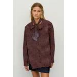 BSB BSB - Geruite Blouse Strik - Prune