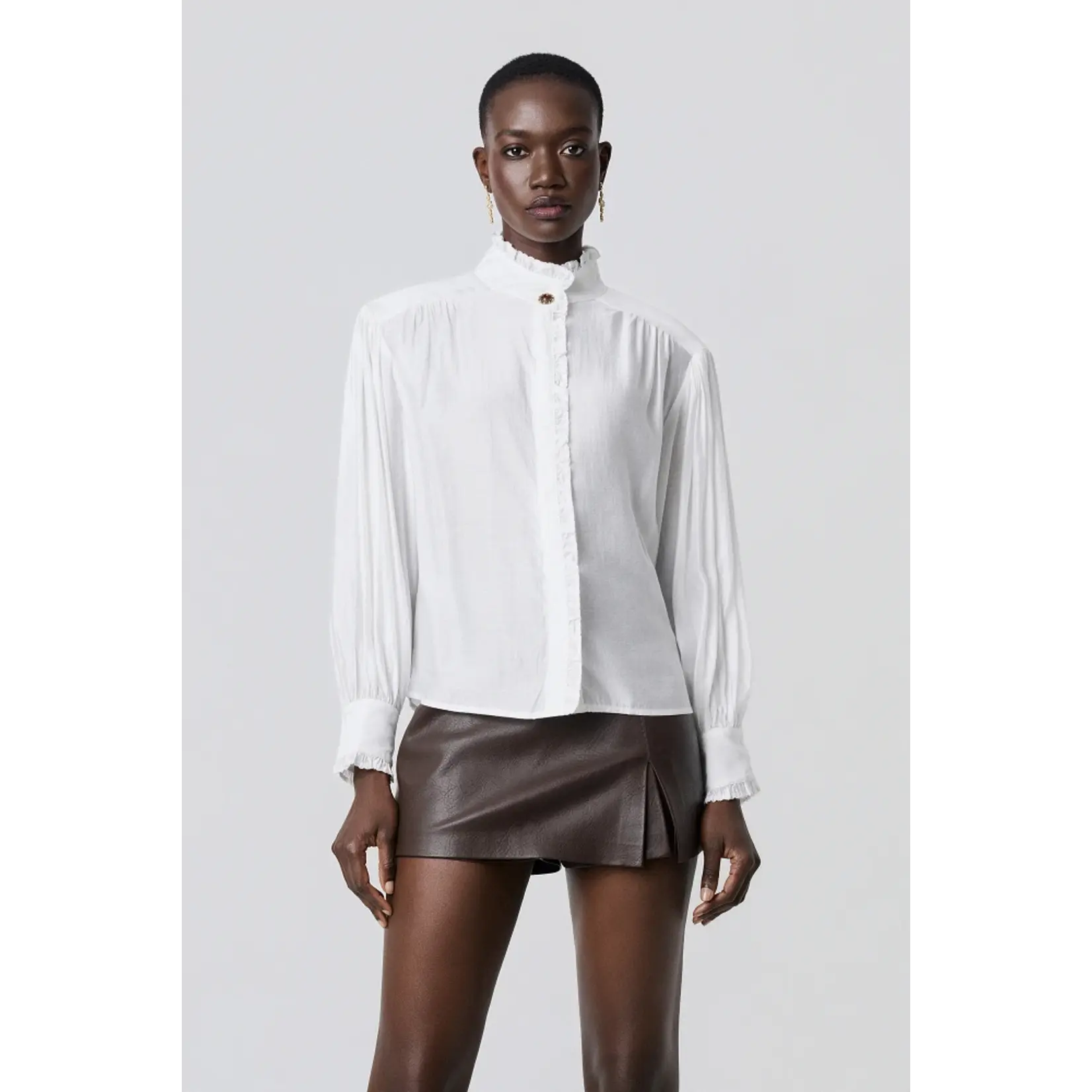 BSB BSB - Blouse Ruche/Diamant - Verschillende kleuren verkrijgbaar
