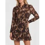 NIKKIE NIKKIE - Apillone Mini Jurk - Choc. Martini