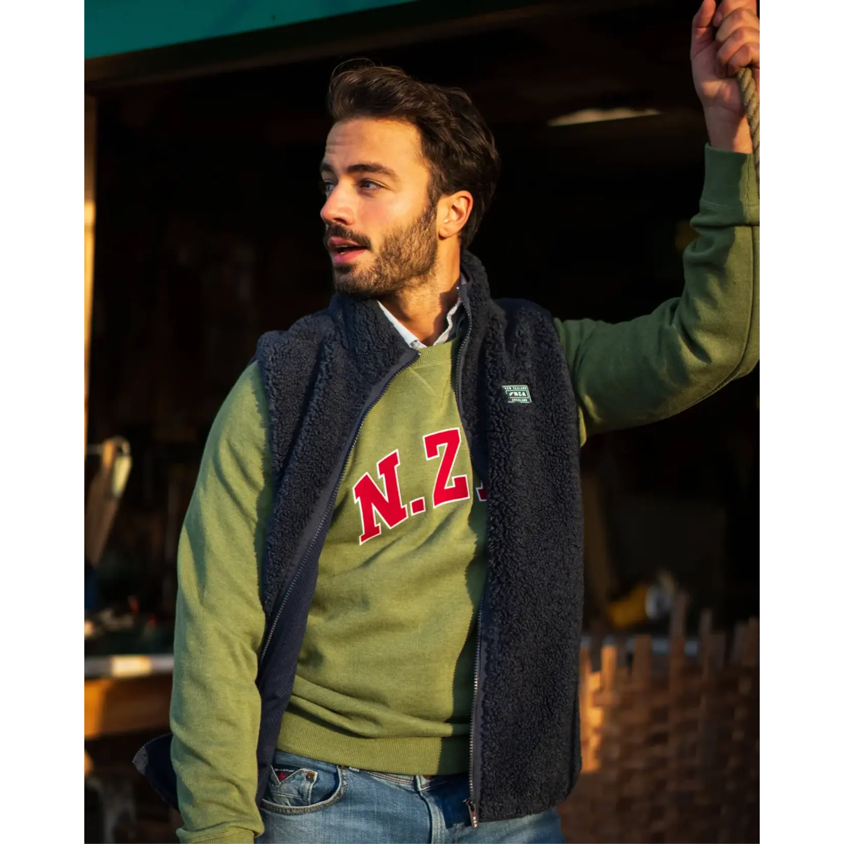 NZA NZA - Teddy Bodywarmer - Navy