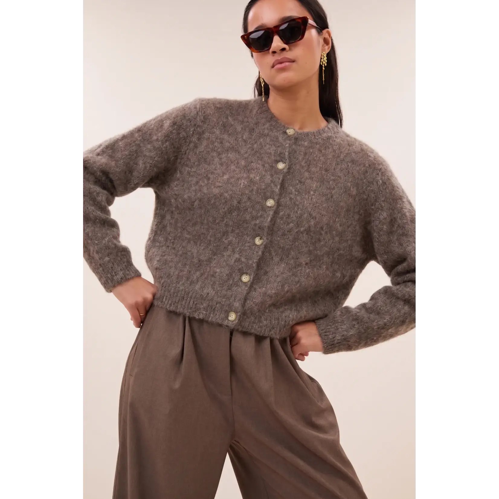 By-Bar By-Bar - Vasile Cardigan - Bruin
