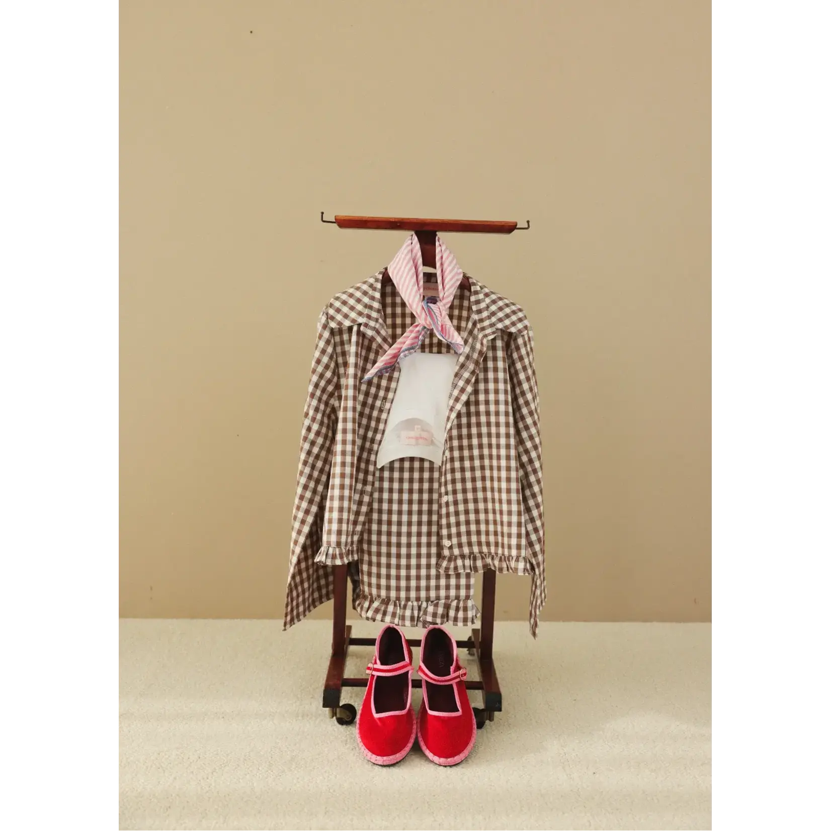 Nanyblouses Nanyblouses - Blouse Vichy Volants