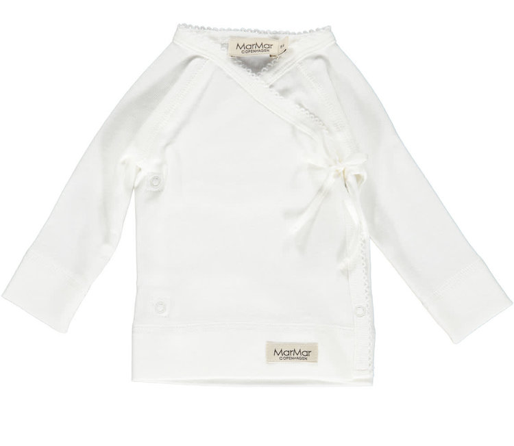 MarMar Copenhagen Tut Wrap ls blouse  gentle white
