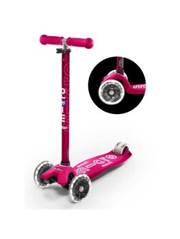 Micro step MAXI MICRO STEP DELUXE ROZE LED