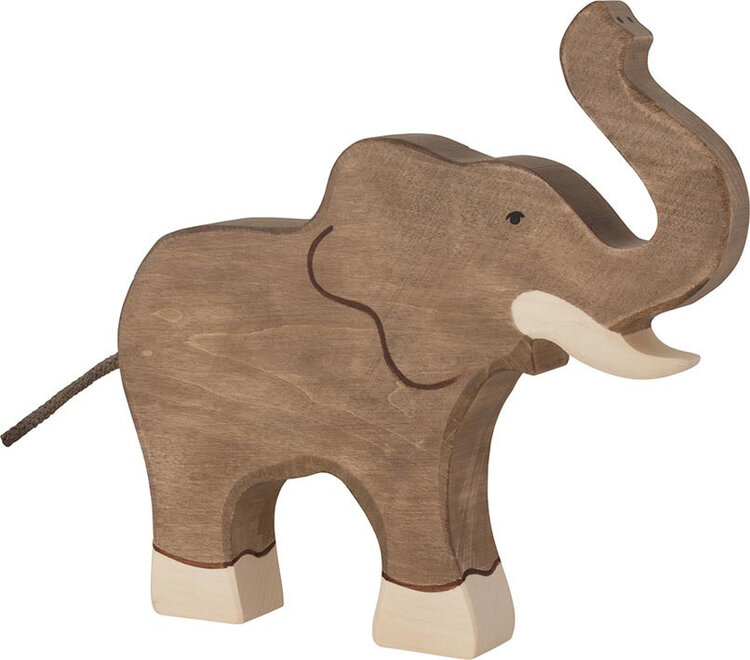 Holztiger OLIFANT slurf omhoog 18x3x16cm